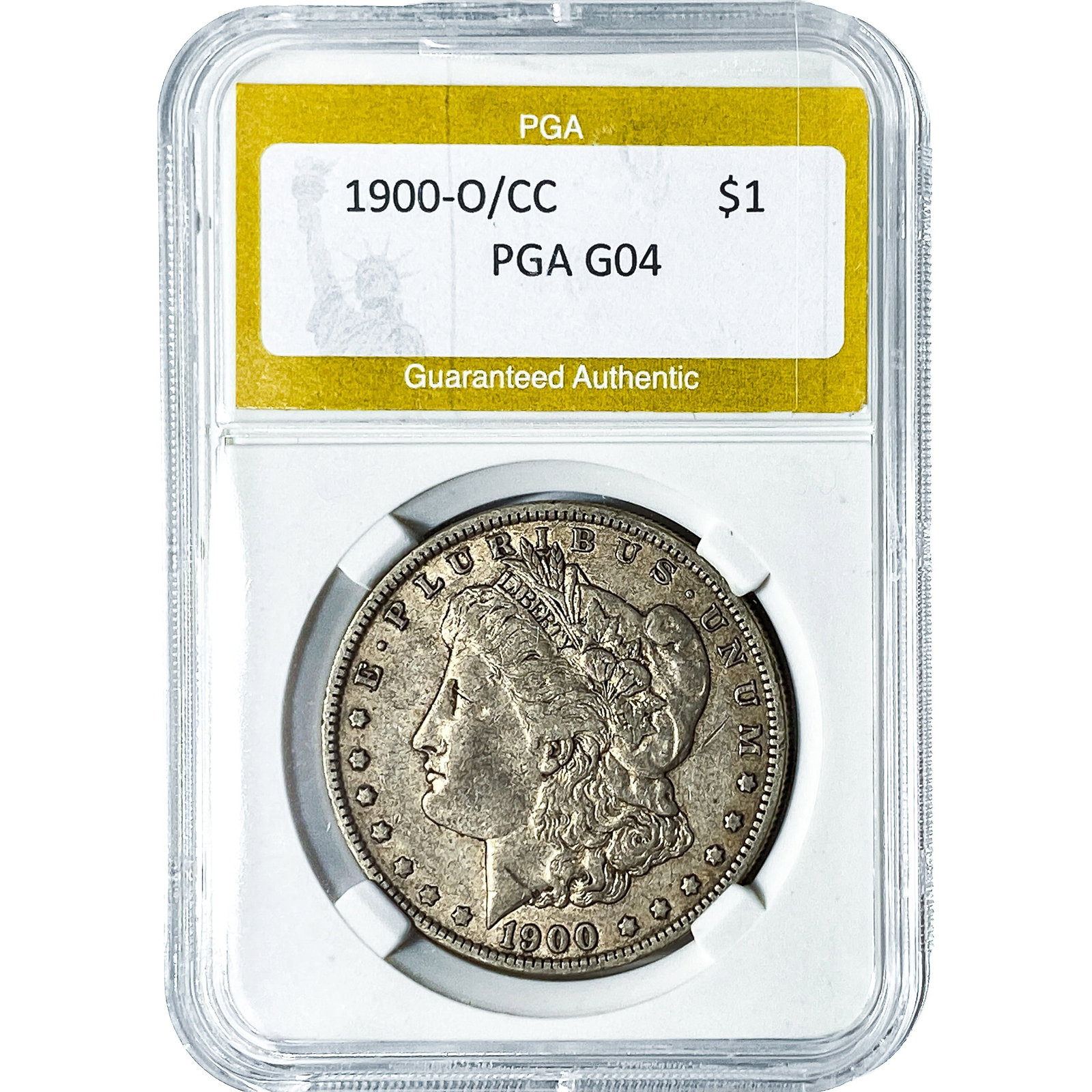 1900-O/CC Morgan Silver Dollar PGA G04: 1900-O/CC Morgan Silver Dollar PGA G04