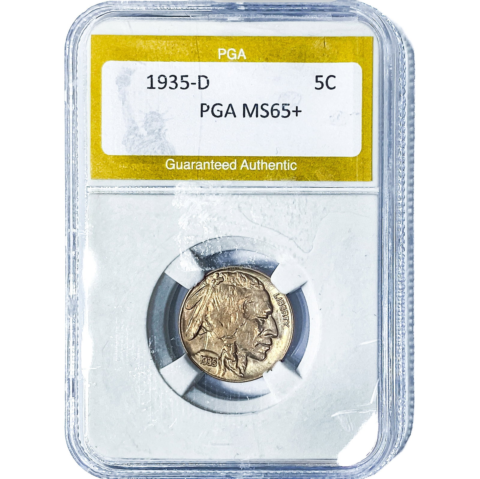 1935-D Buffalo Nickel PGA MS65+ (1 of 2)
