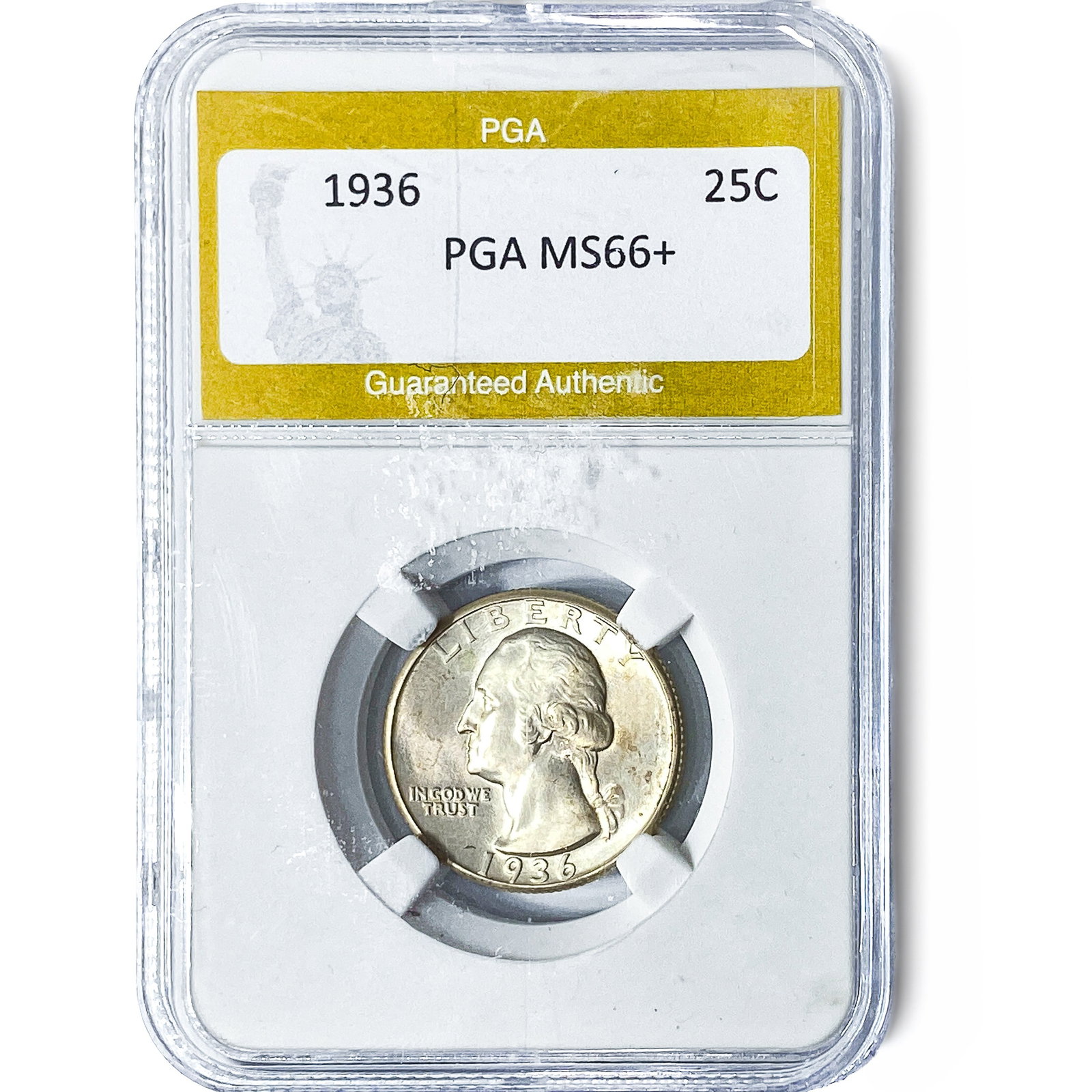 1936 Washington Silver Quarter PGA MS66+: 1936 Washington Silver Quarter PGA MS66+