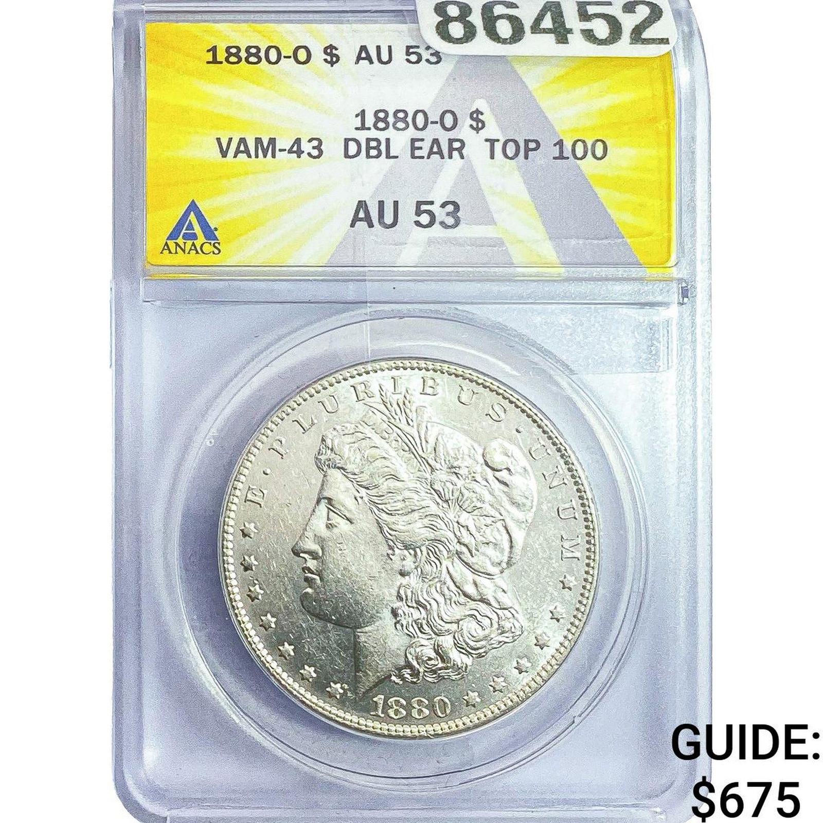 1880-O Morgan Silver Dollar ANACS AU53 (1 of 2)