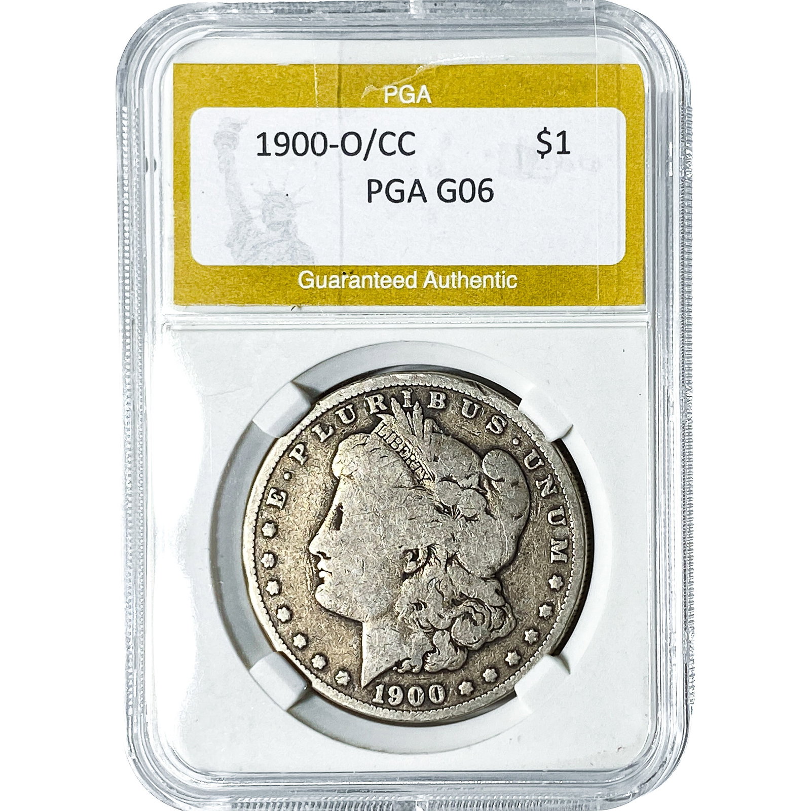 1900-O/CC Morgan Silver Dollar PGA G06: 1900-O/CC Morgan Silver Dollar PGA G06
