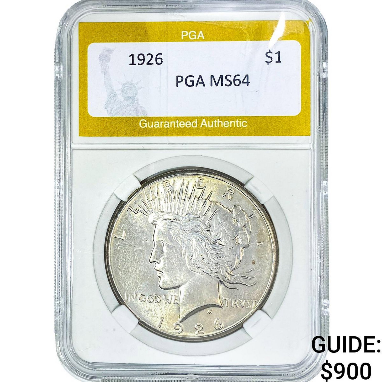 1926 Silver Peace Dollar PGA MS64 (1 of 2)
