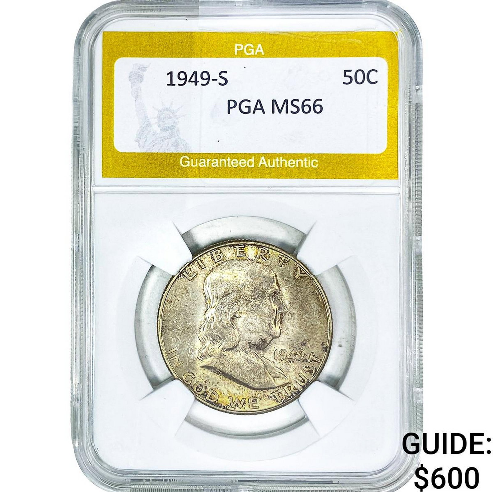 1949-S Franklin Half Dollar PGA MS66 (1 of 2)