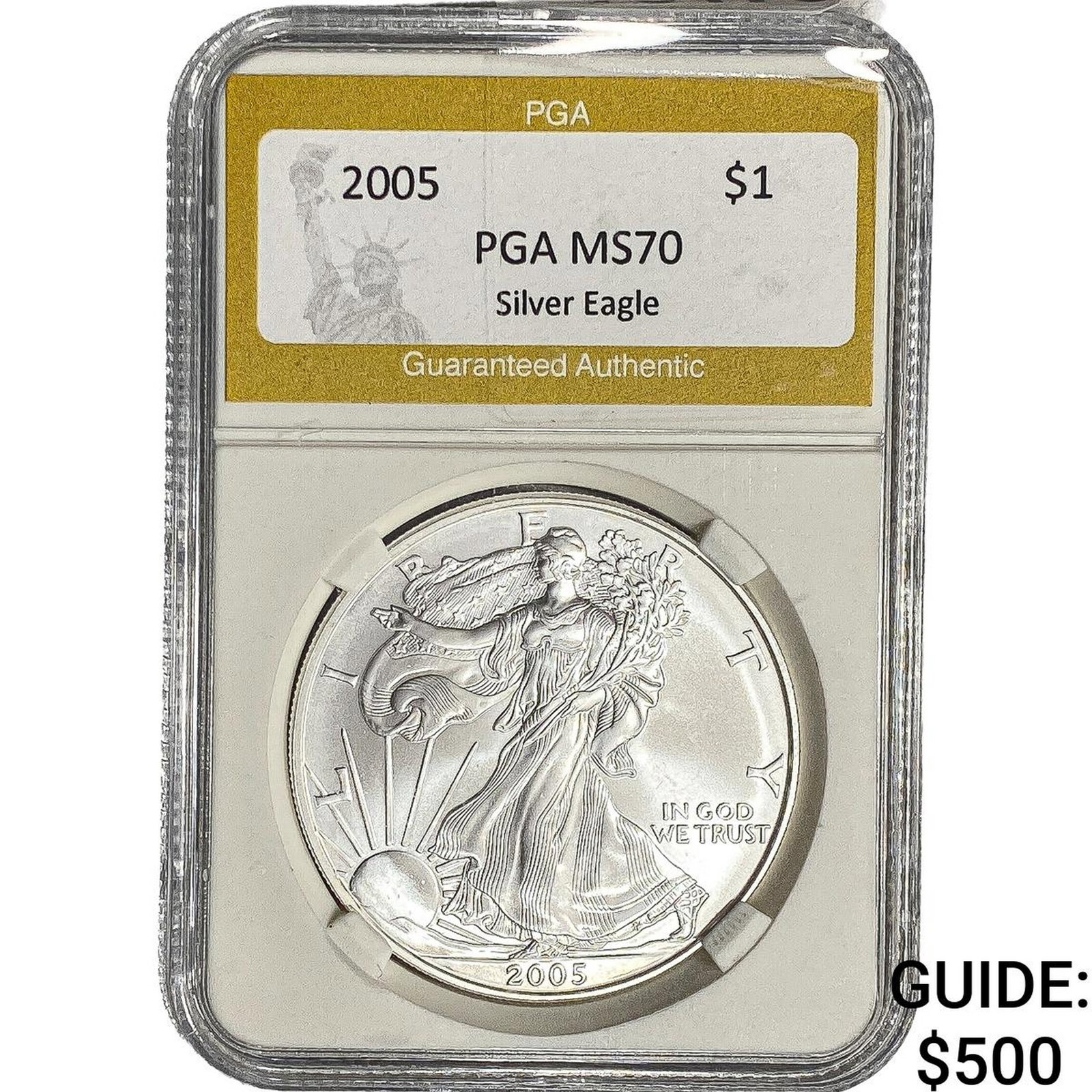 2005 American Silver Eagle PGA MS70 (1 of 2)