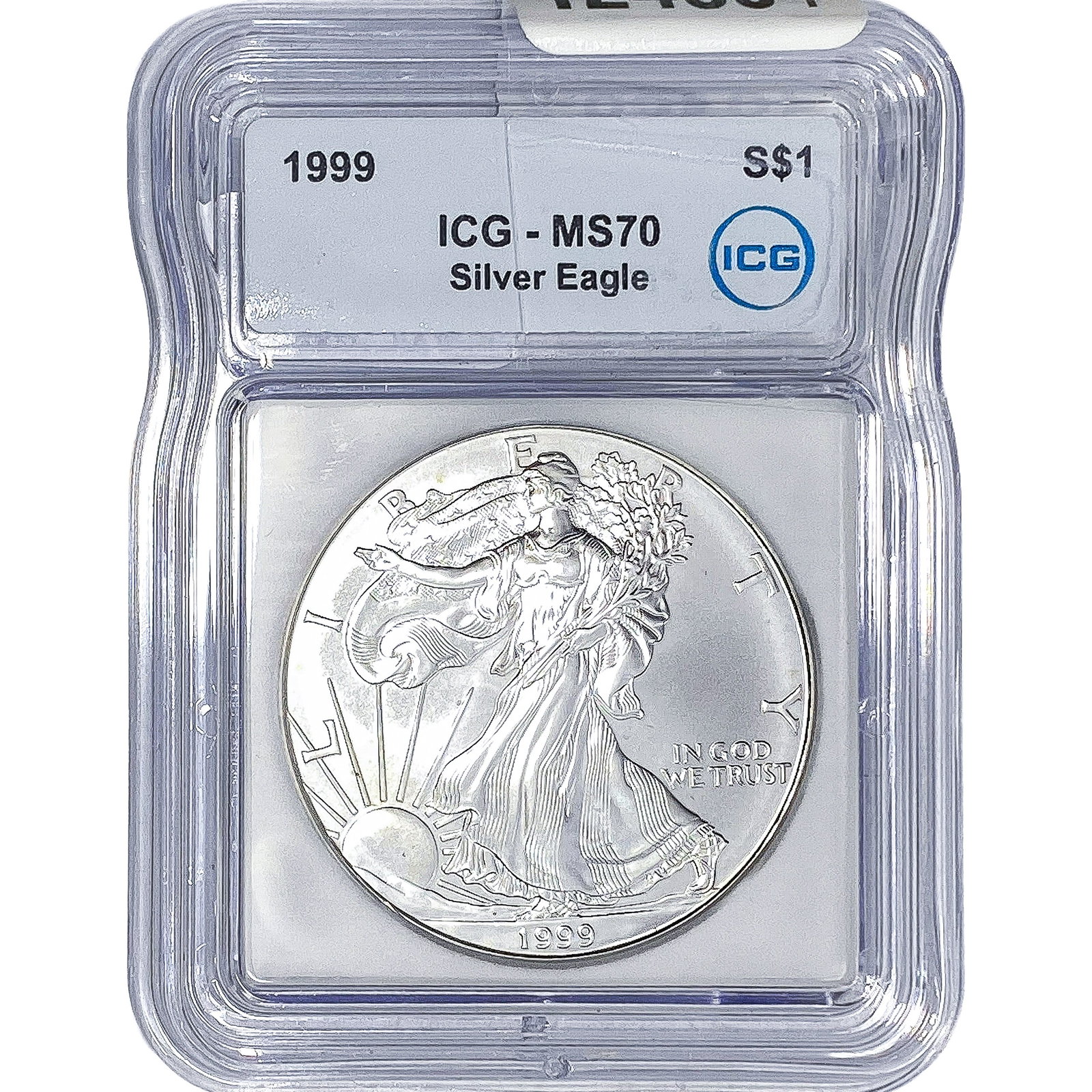 1999 Silver Eagle ICG MS70: 1999 Silver Eagle ICG MS70