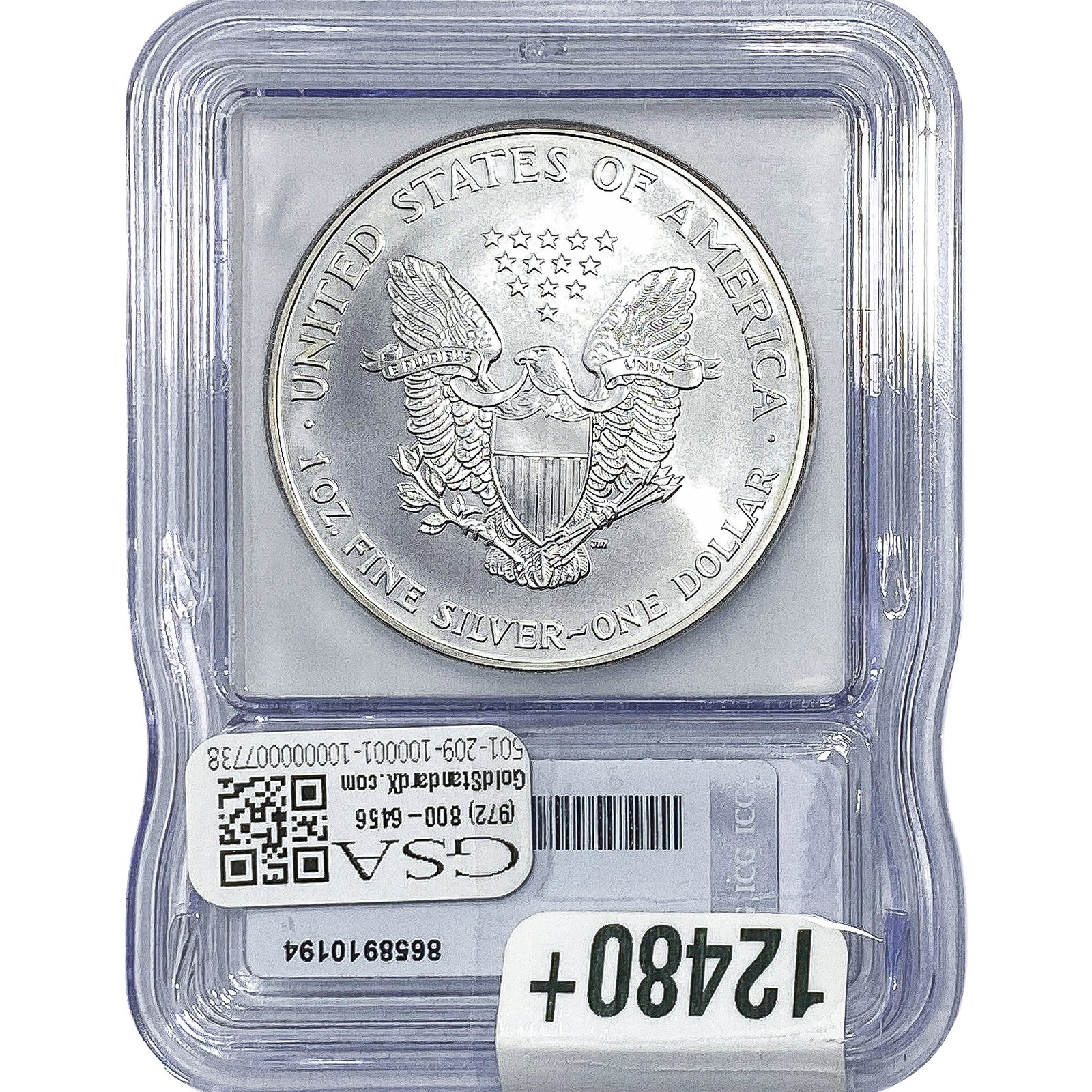 1999 Silver Eagle ICG MS70 - 2