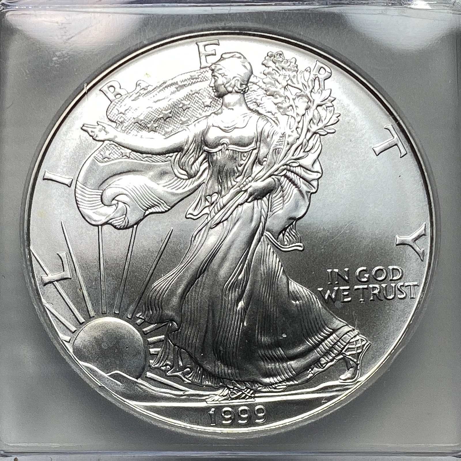 1999 Silver Eagle ICG MS70 - 3