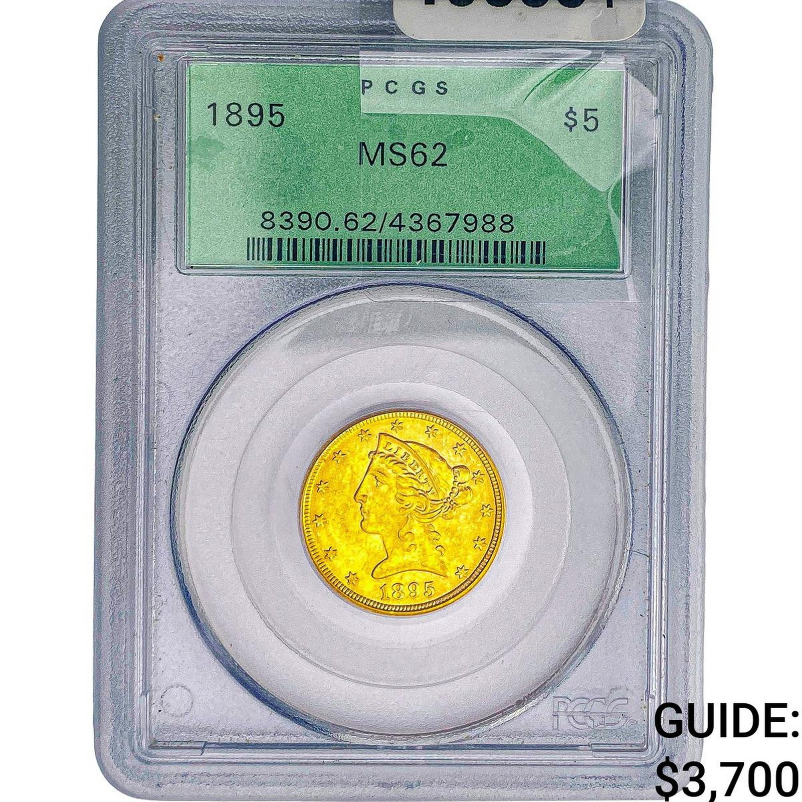 1895 $5 Gold Half Eagle PCGS MS62 (1 of 2)