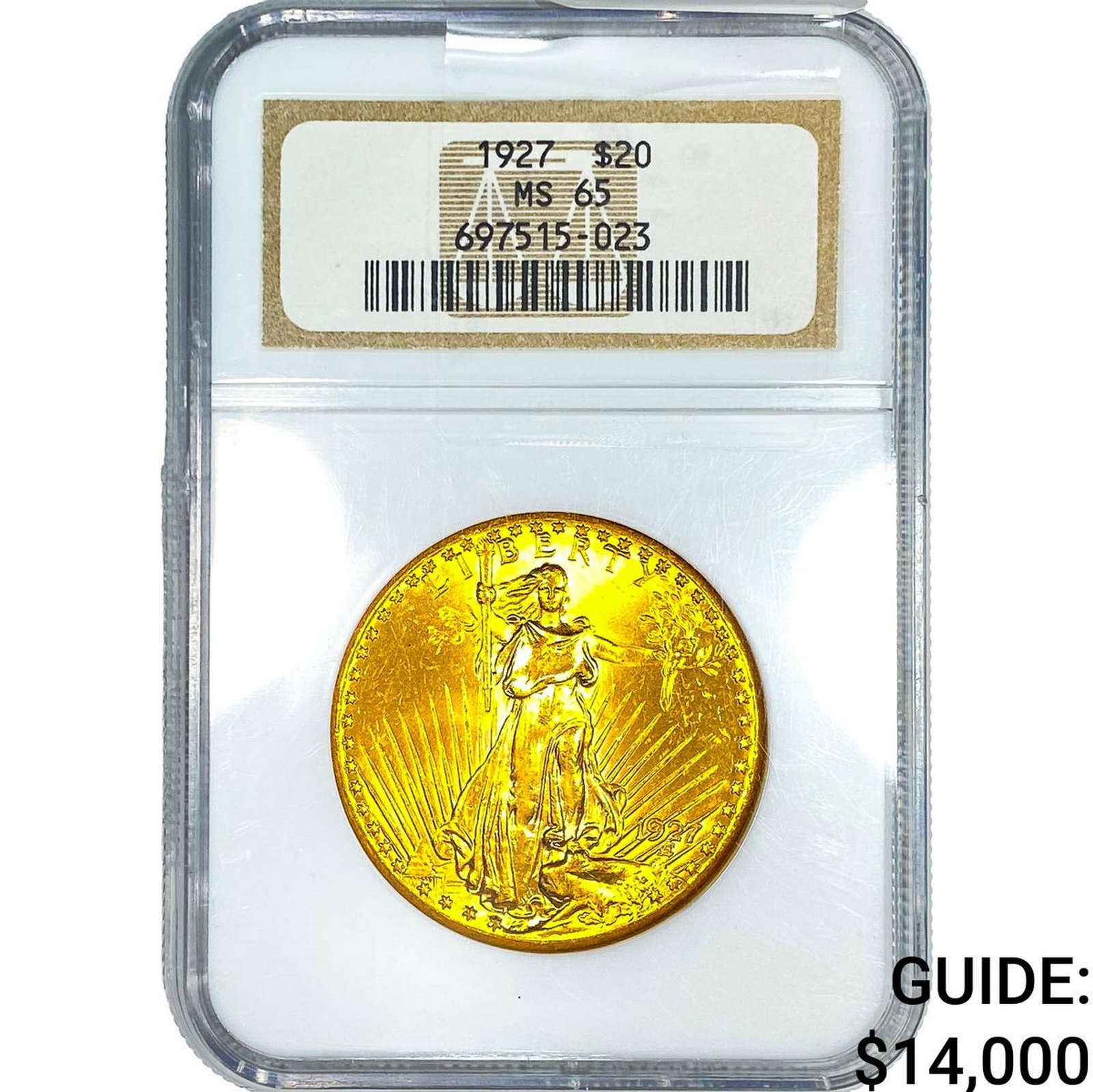 1927 $20 Gold Double Eagle NGC MS65 (1 of 4)