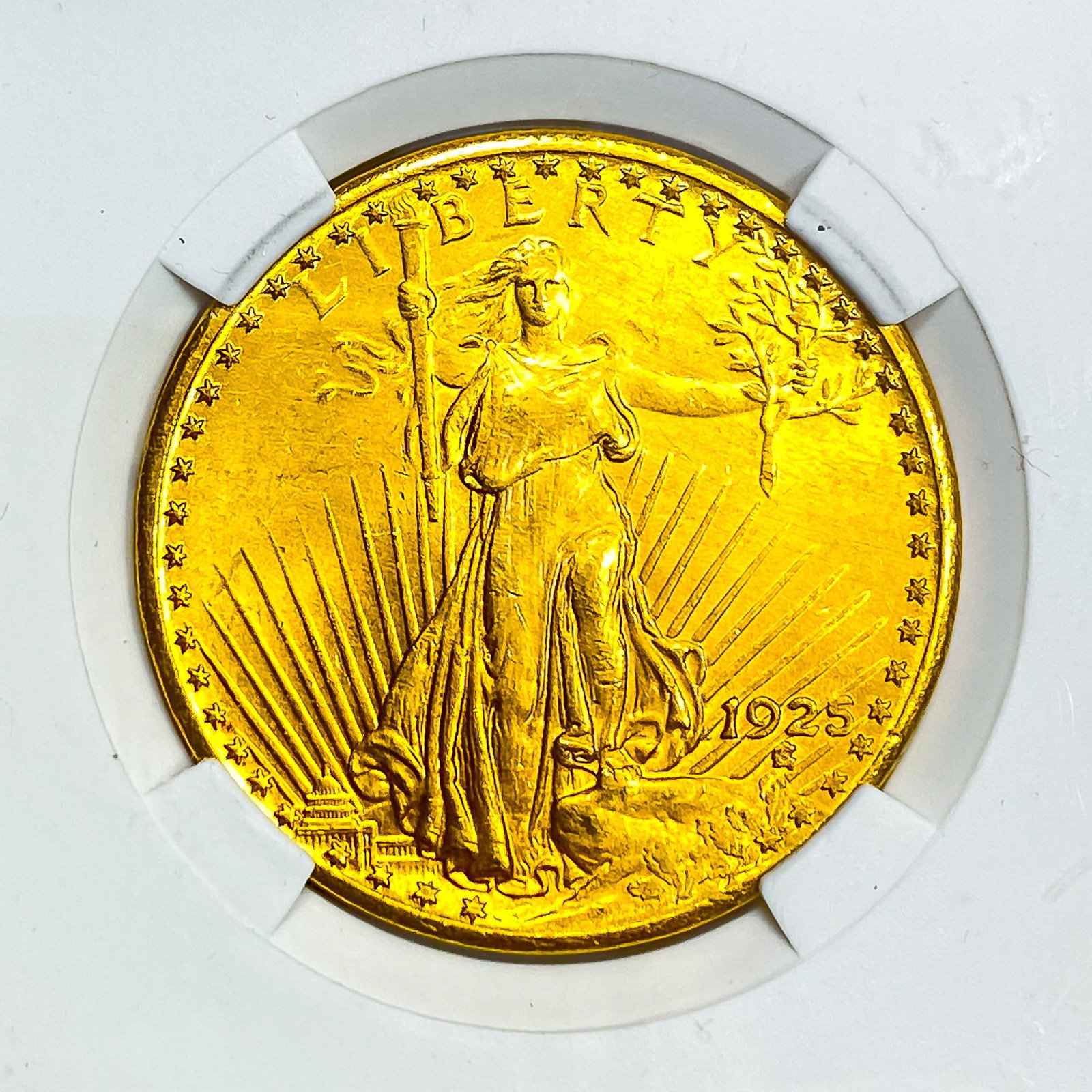 1925 $20 Gold Double Eagle NTC MS65 - 3