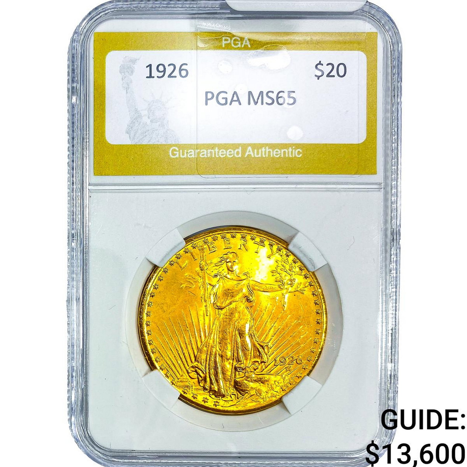 1926 $20 Gold Double Eagle NTC MS65: 1926 $20 Gold Double Eagle NTC MS65