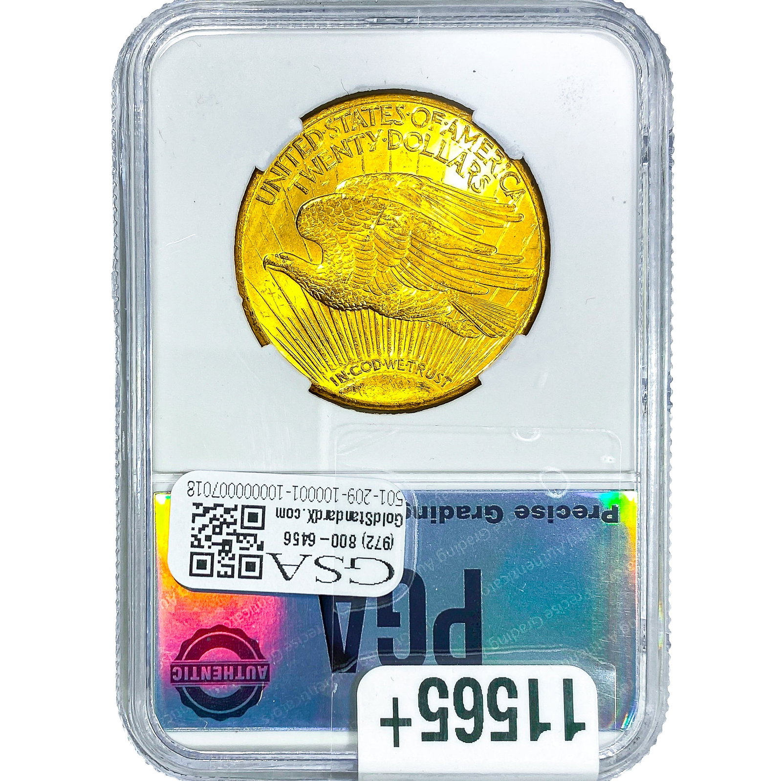 1925 $20 Gold Double Eagle NTC MS64 - 2