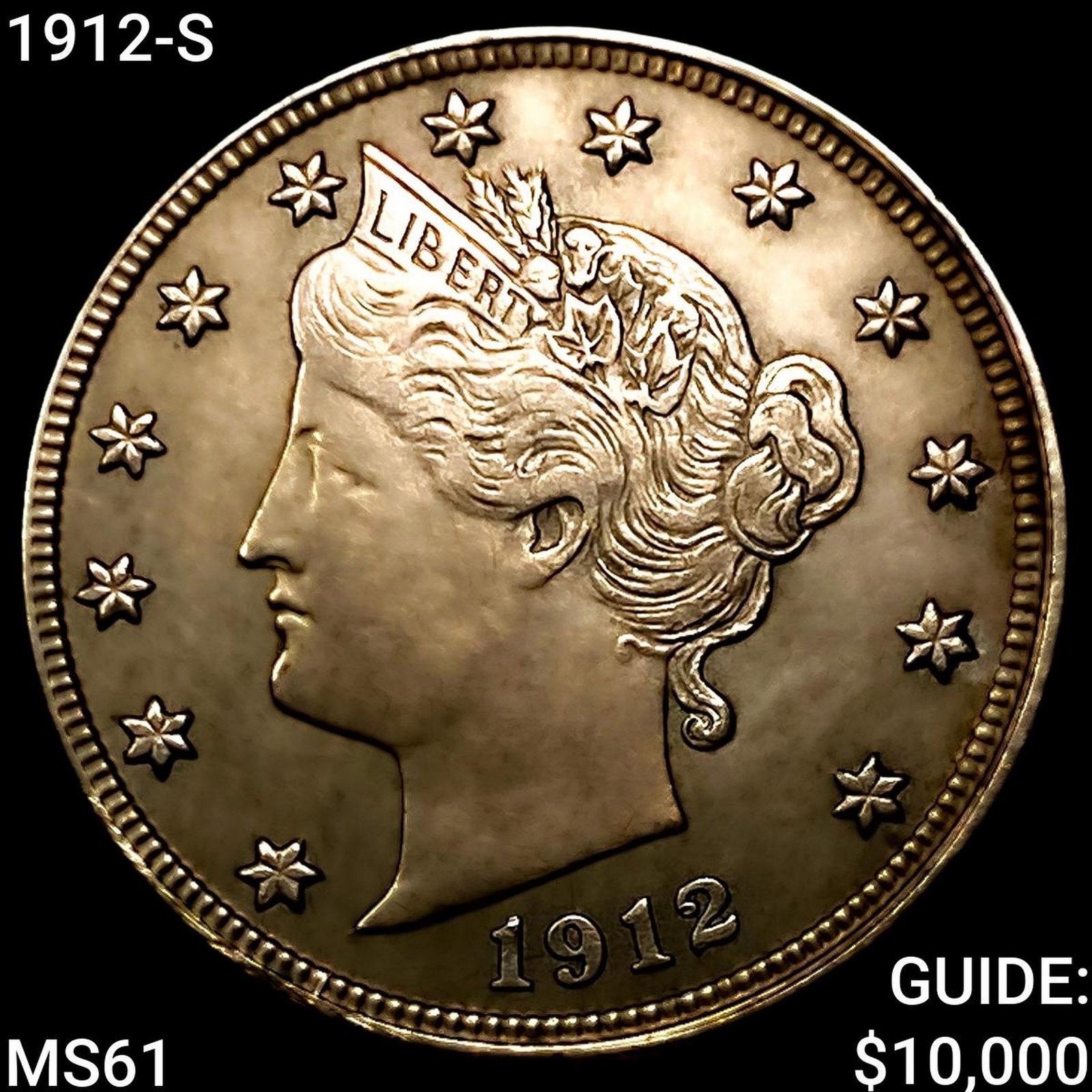 1912-S Liberty Victory Nickel UNCIRCULATED (1 of 2)