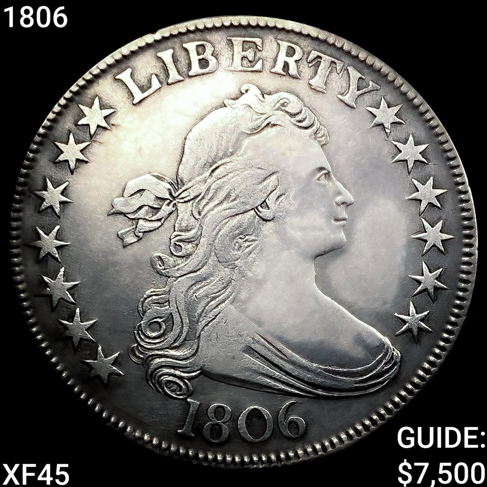 1806 Draped Bust Half Dollar NEARLY UNCIRCULATED (1 of 2)