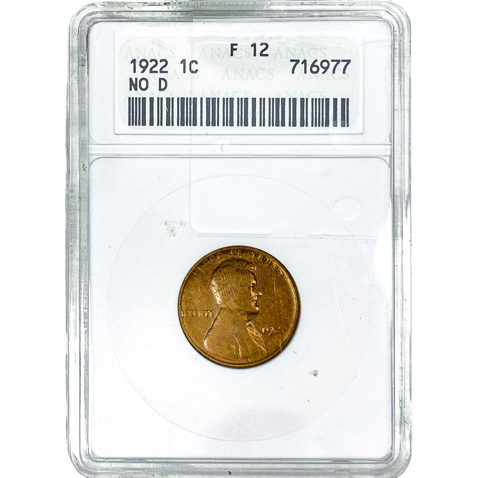 1922 Wheat Cent ANACS F12 (1 of 4)