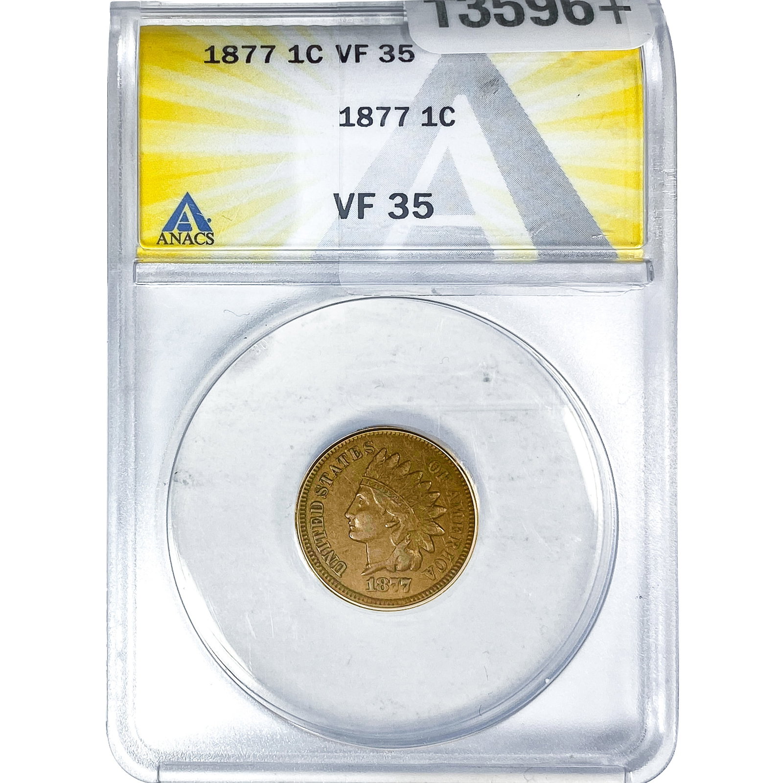 1877 Indian Head Cent ANACS VF35 (1 of 4)