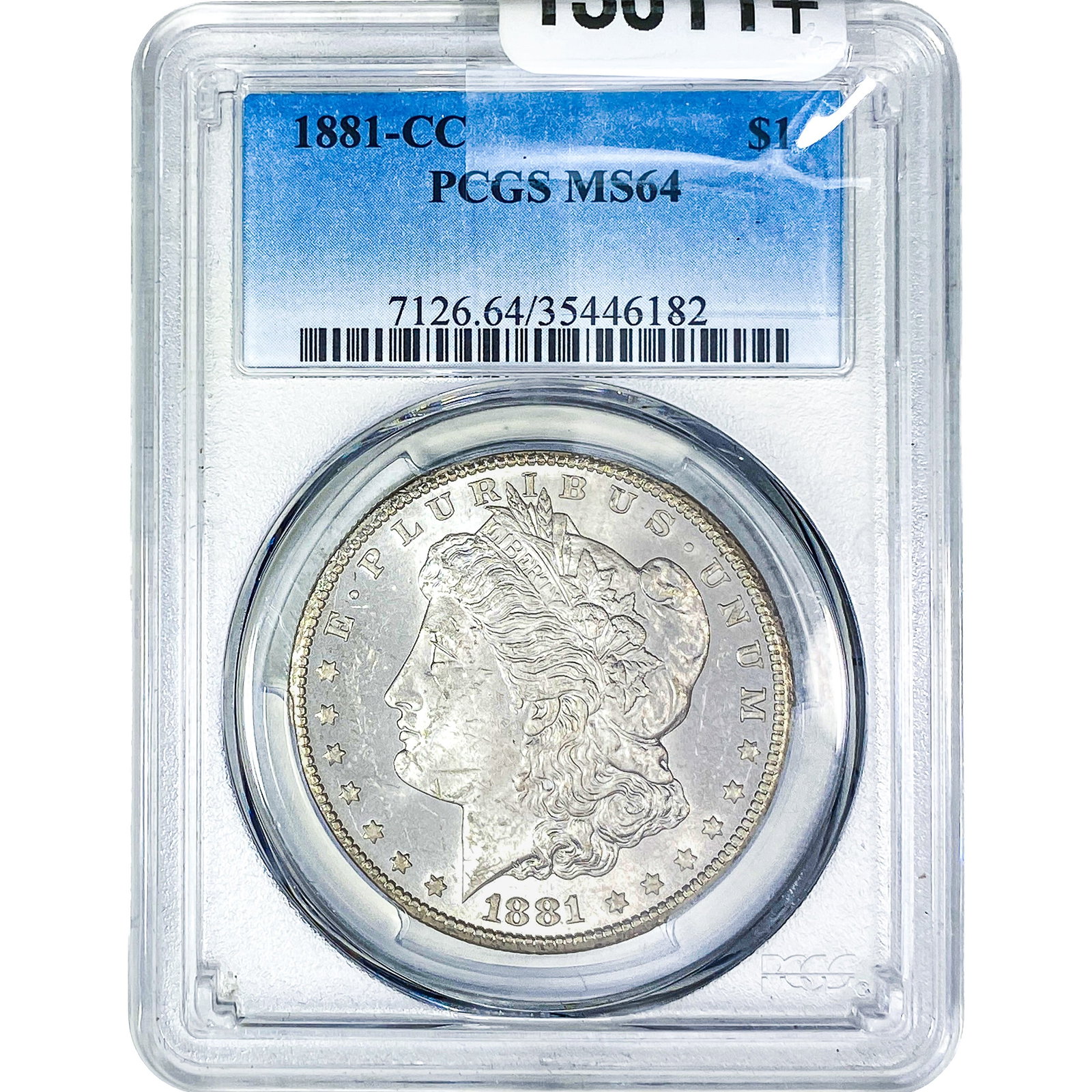 1881-CC Morgan Silver Dollar PCGS MS64: 1881-CC Morgan Silver Dollar PCGS MS64