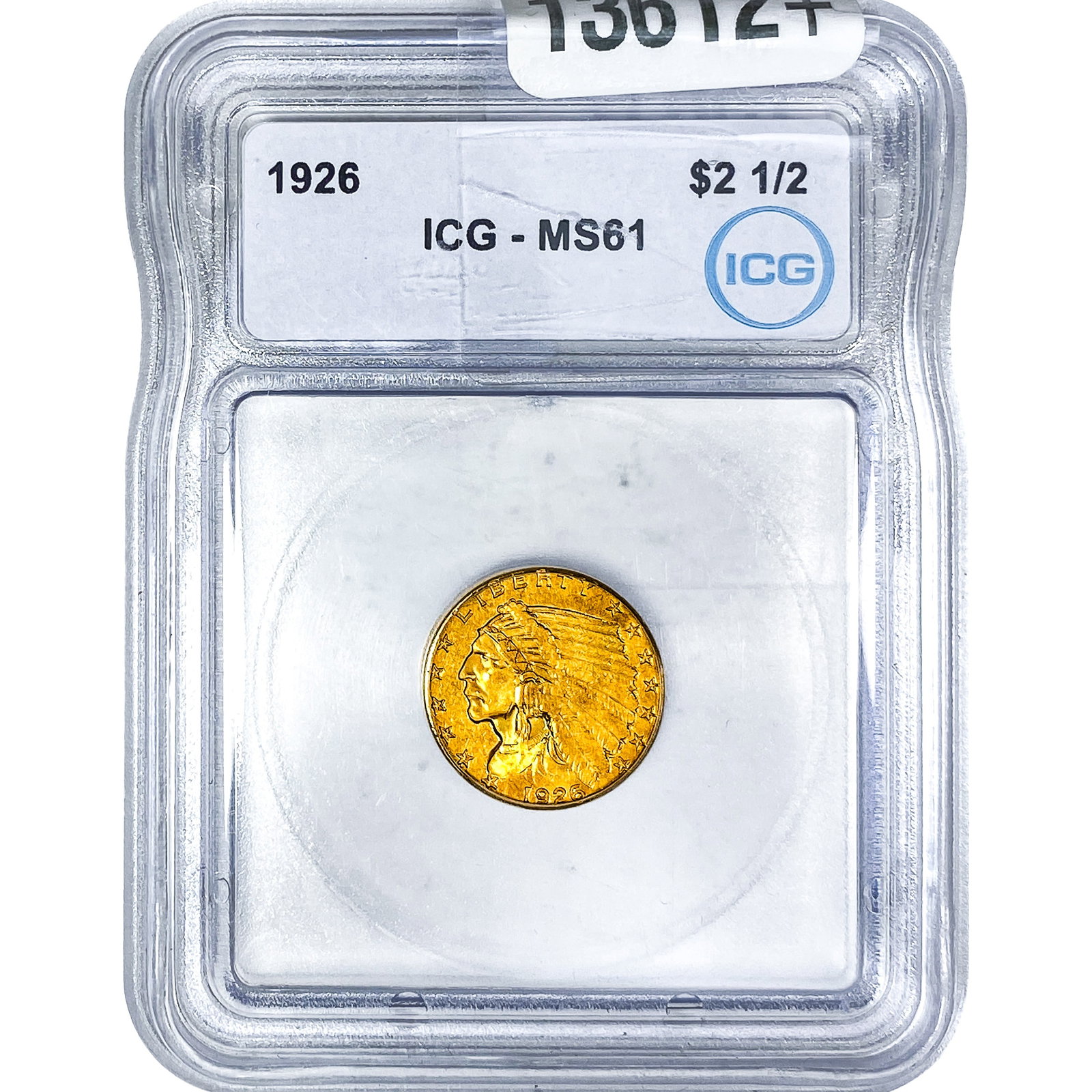 1926 $2.50 Gold Quarter Eagle ICG MS61: 1926 $2.50 Gold Quarter Eagle ICG MS61
