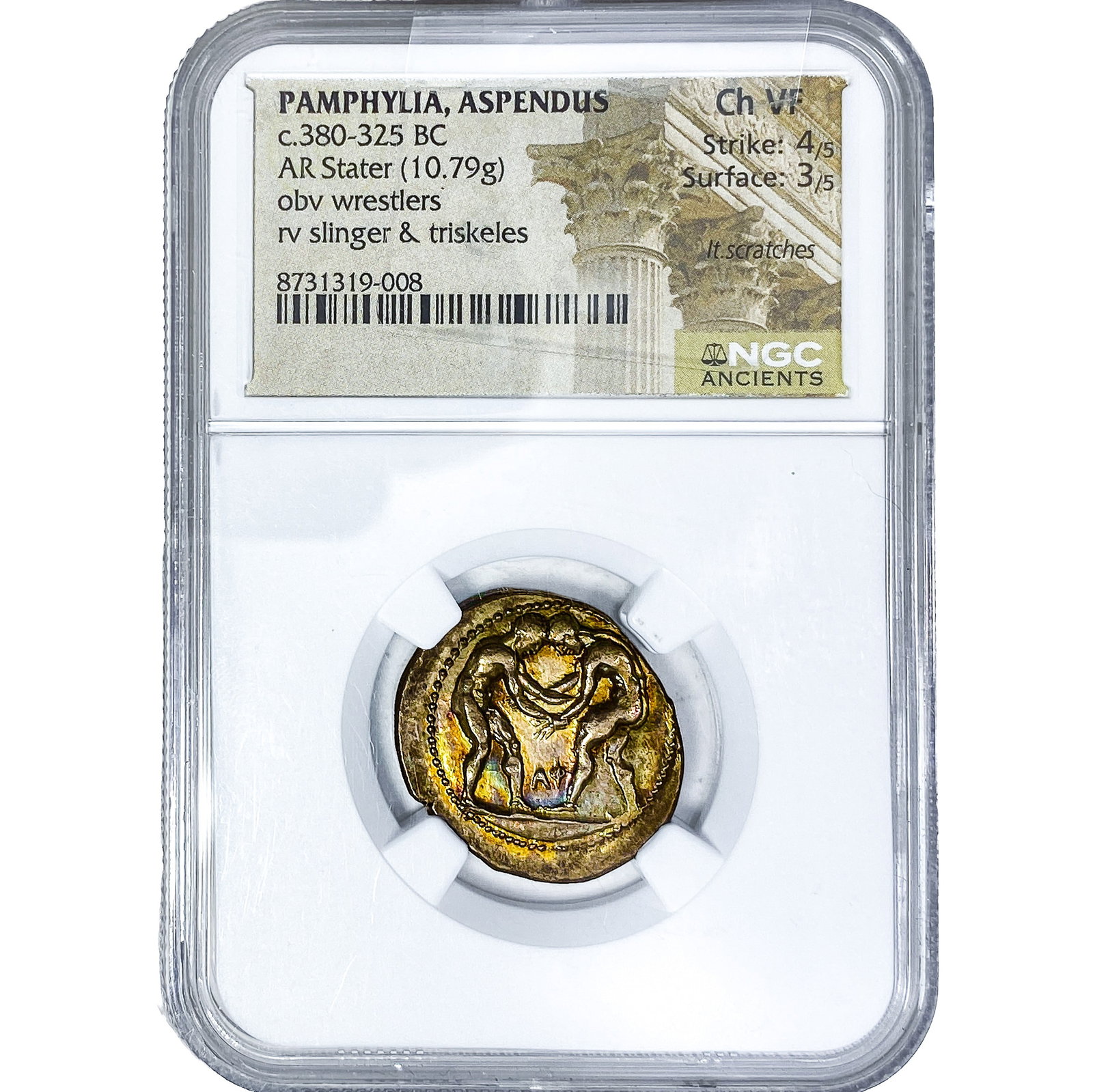 Pamphylia, Aspendus c.380-325 BC Silver Stater: Pamphylia, Aspendus c.380-325 BC Silver Stater