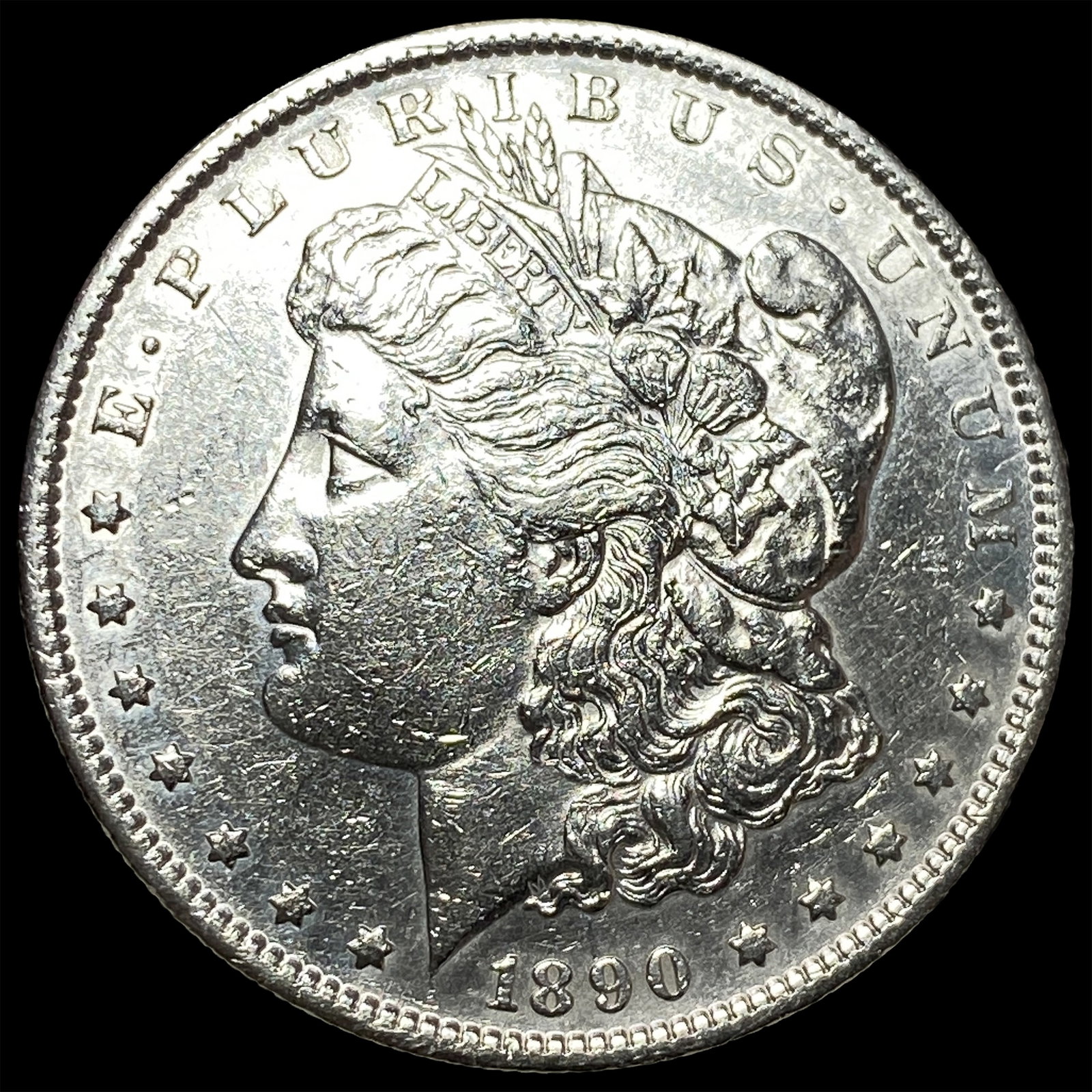 1890-S Silver Morgan Dollar CHOICE AU: 1890-S Silver Morgan Dollar CHOICE AU