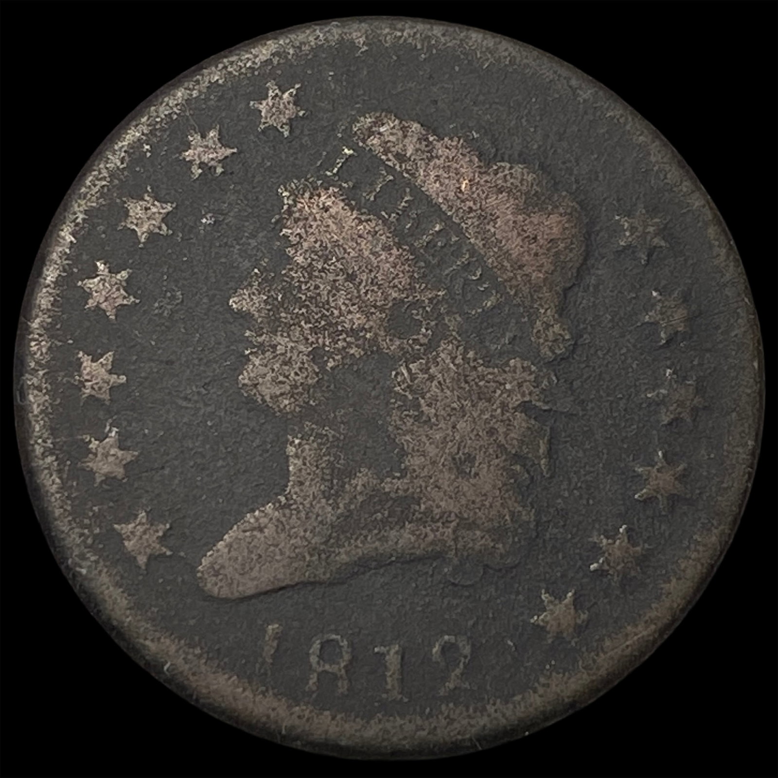 1812 Classic Head Large Cent NICELY CIRCULATED (1 of 2)