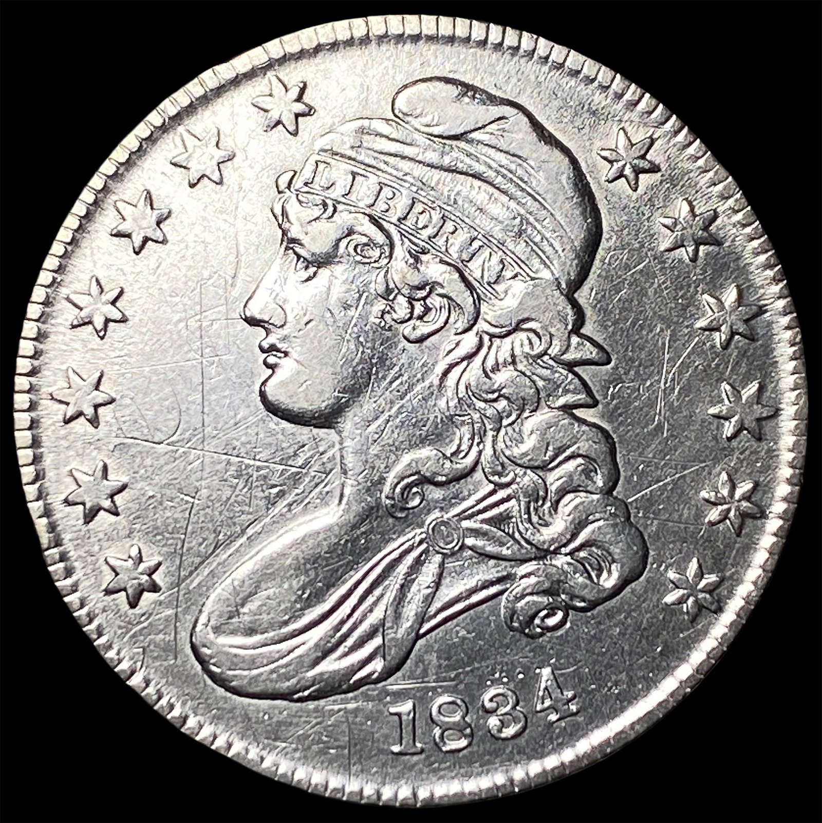 1834 Capped Bust Half Dollar HIGH GRADE: 1834 Capped Bust Half Dollar HIGH GRADE