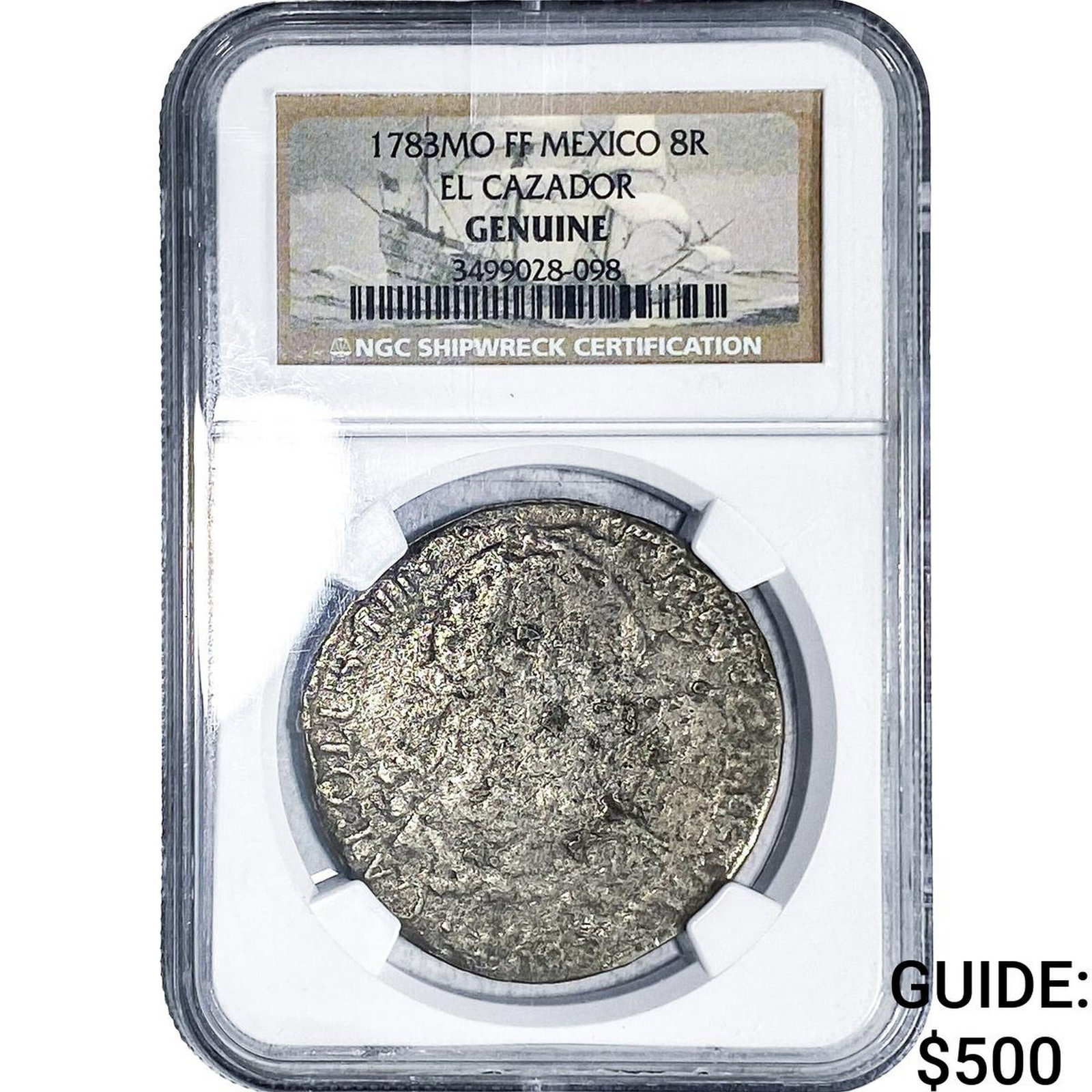 1783Mo FF NGC Mexico Silver 8 Reales El Cazador: 1783Mo FF NGC Mexico Silver 8 Reales El Cazador