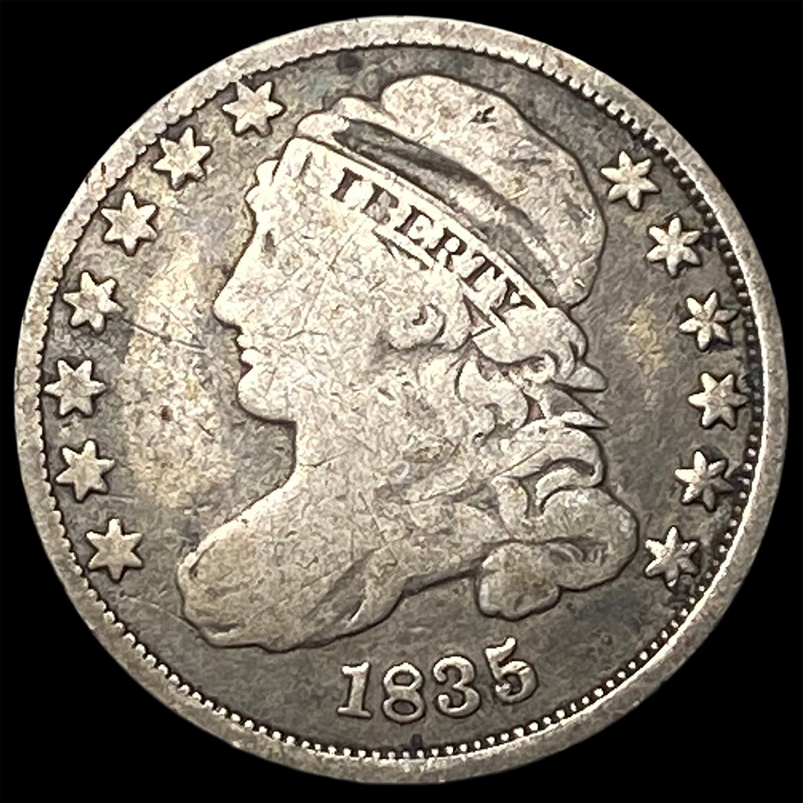 1835 Capped Bust Dime LIGHTLY CIRCULATED (1 of 2)