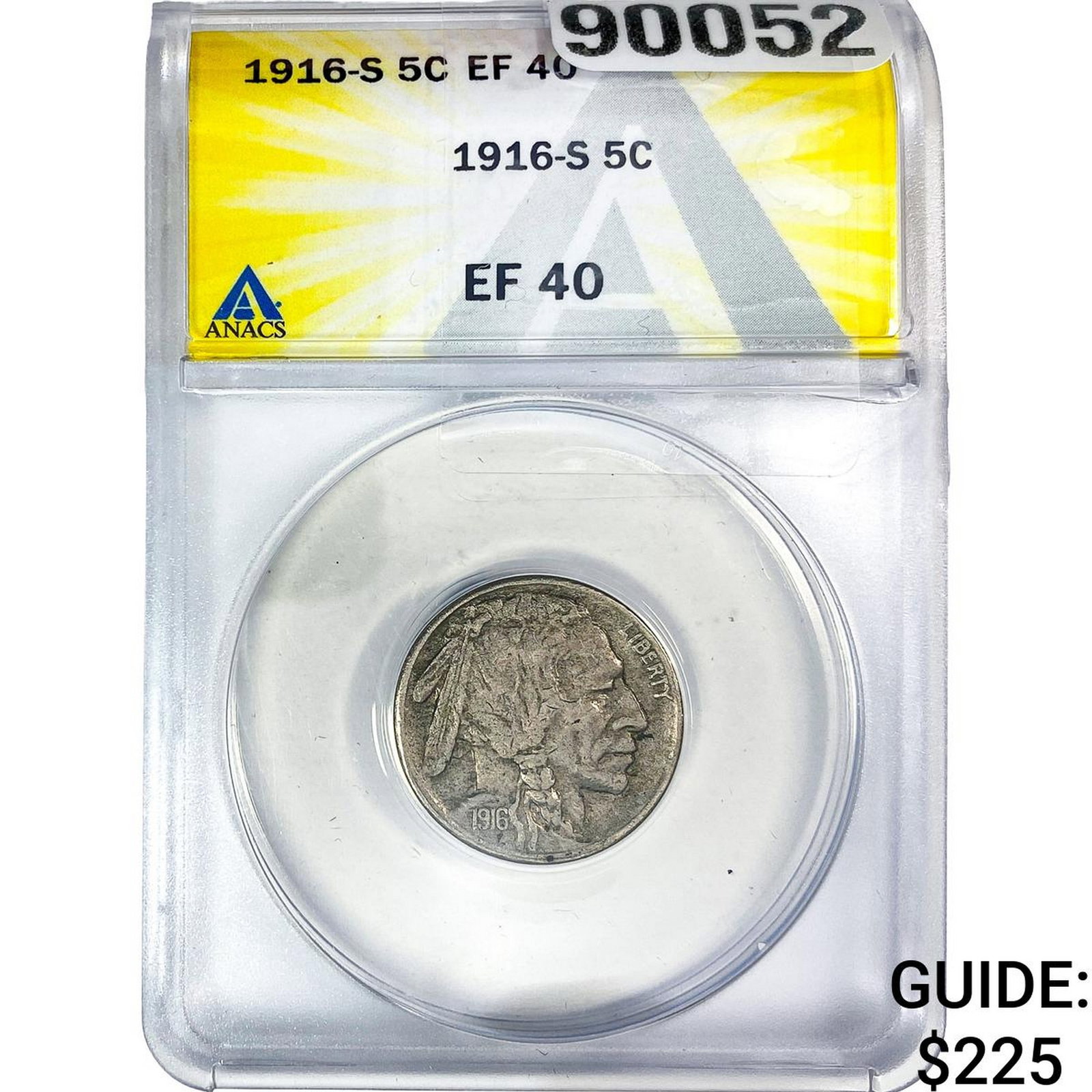 1916-S Buffalo Nickel ANACS EF40 (1 of 2)