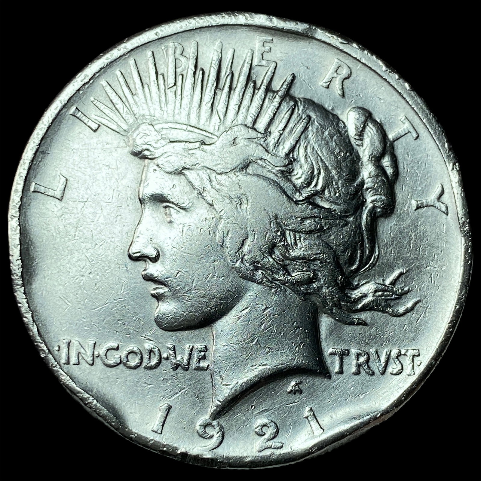 1921 Silver Peace Dollar NICELY CIRCULATED (1 of 2)