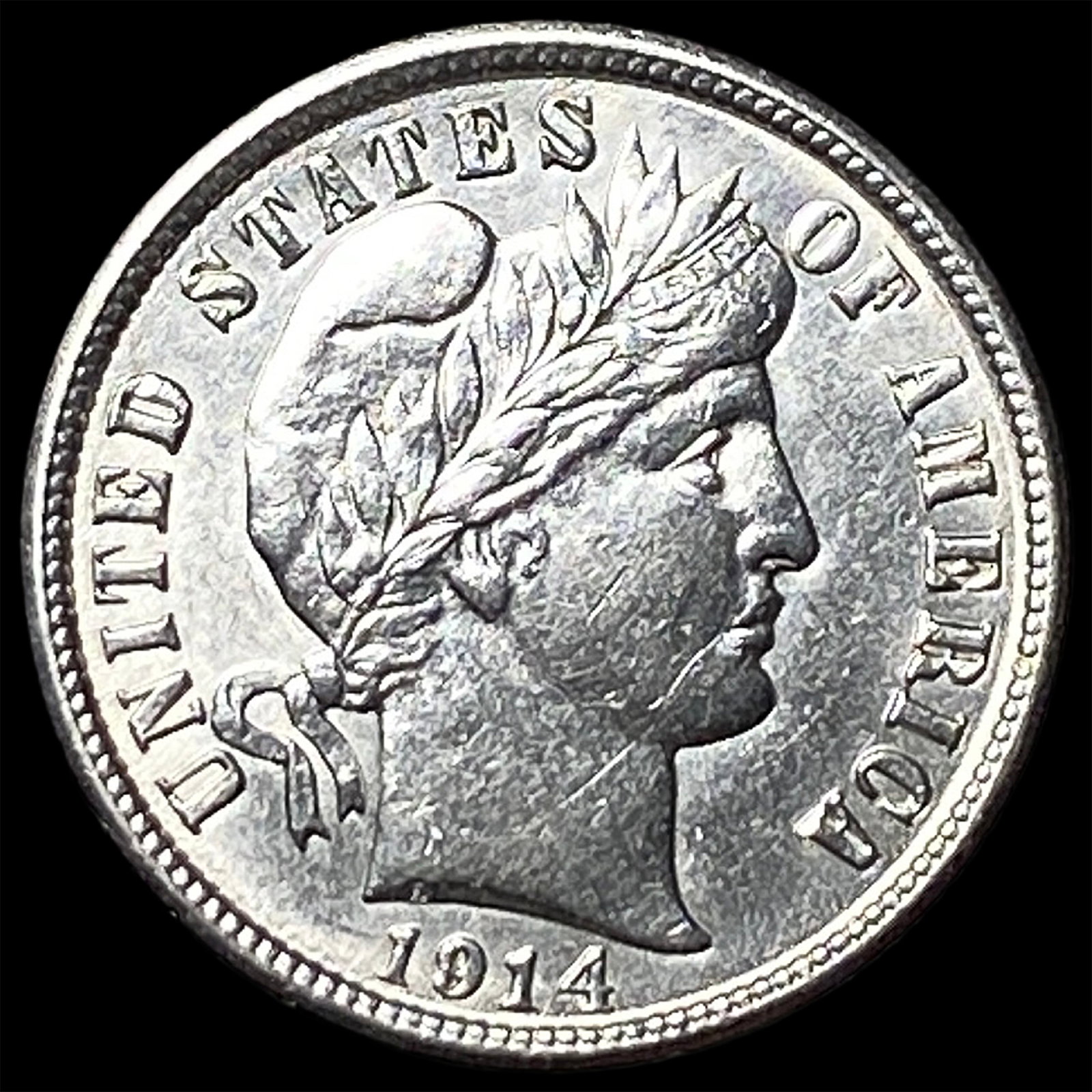 1914 Silver Barber Dime UNCIRCULATED (1 of 2)