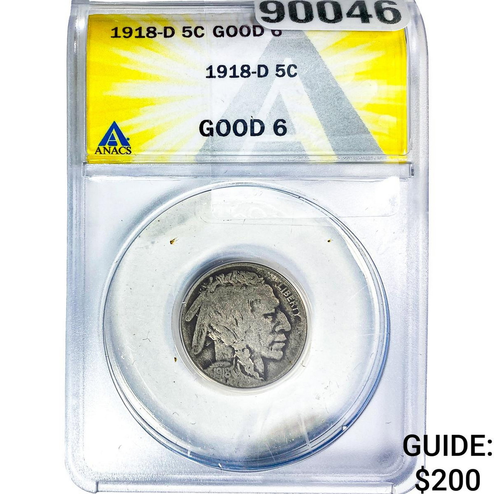 1918-D Buffalo Nickel ANACS G6 (1 of 2)