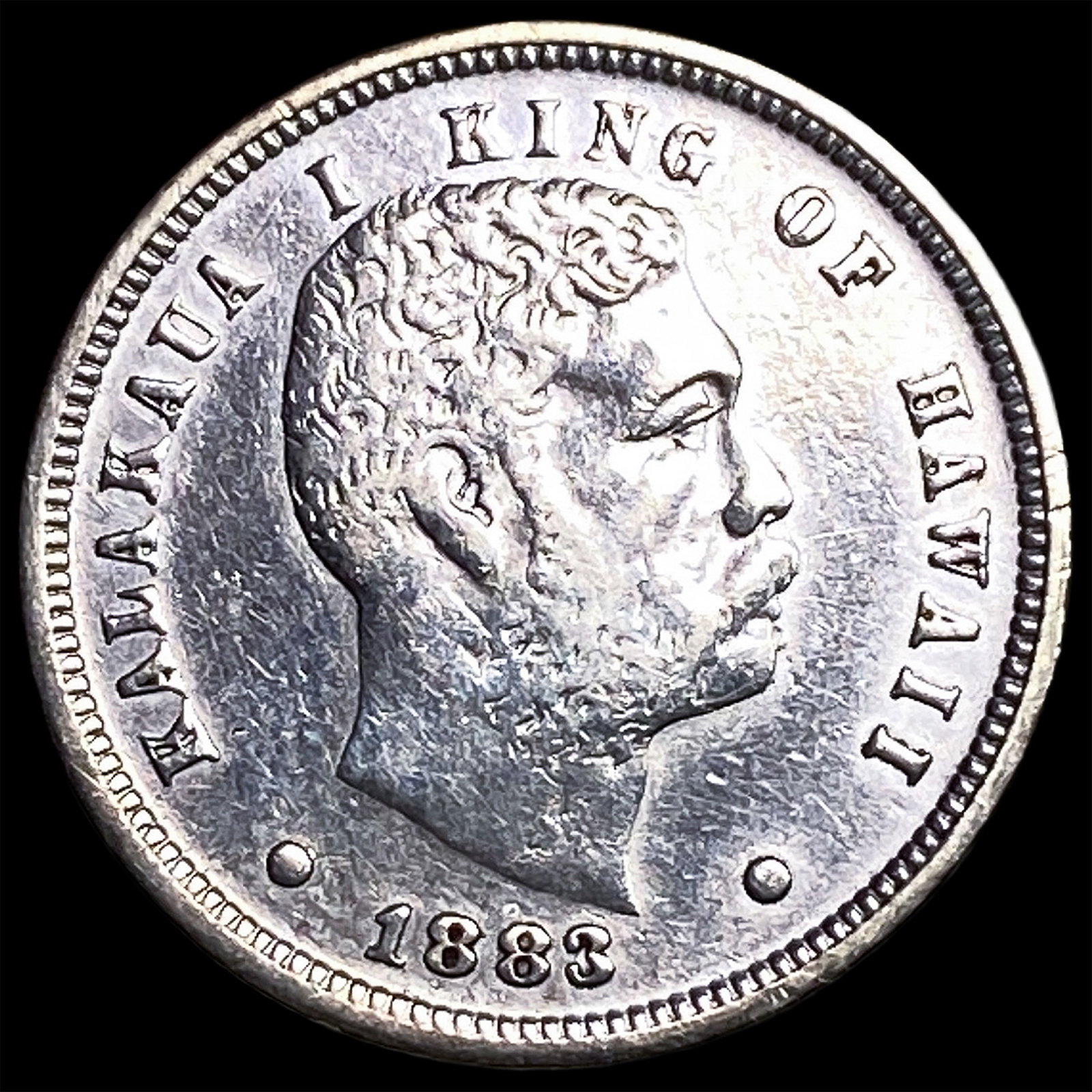 1883 Silver Hawaii Dime CLOSELY UNCIRCULATED (1 of 2)