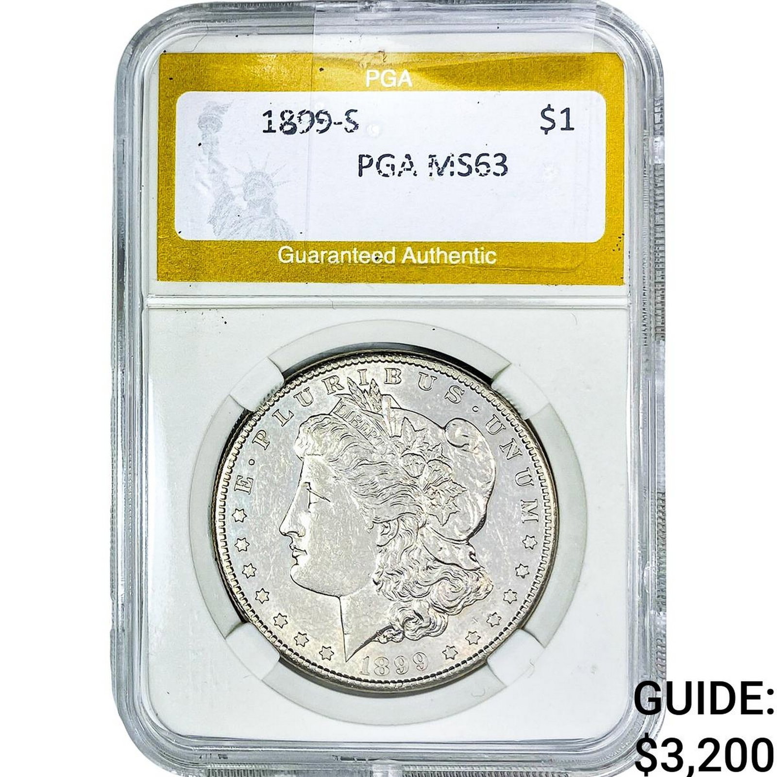 1899-S Morgan Silver Dollar PGA MS63 (1 of 2)