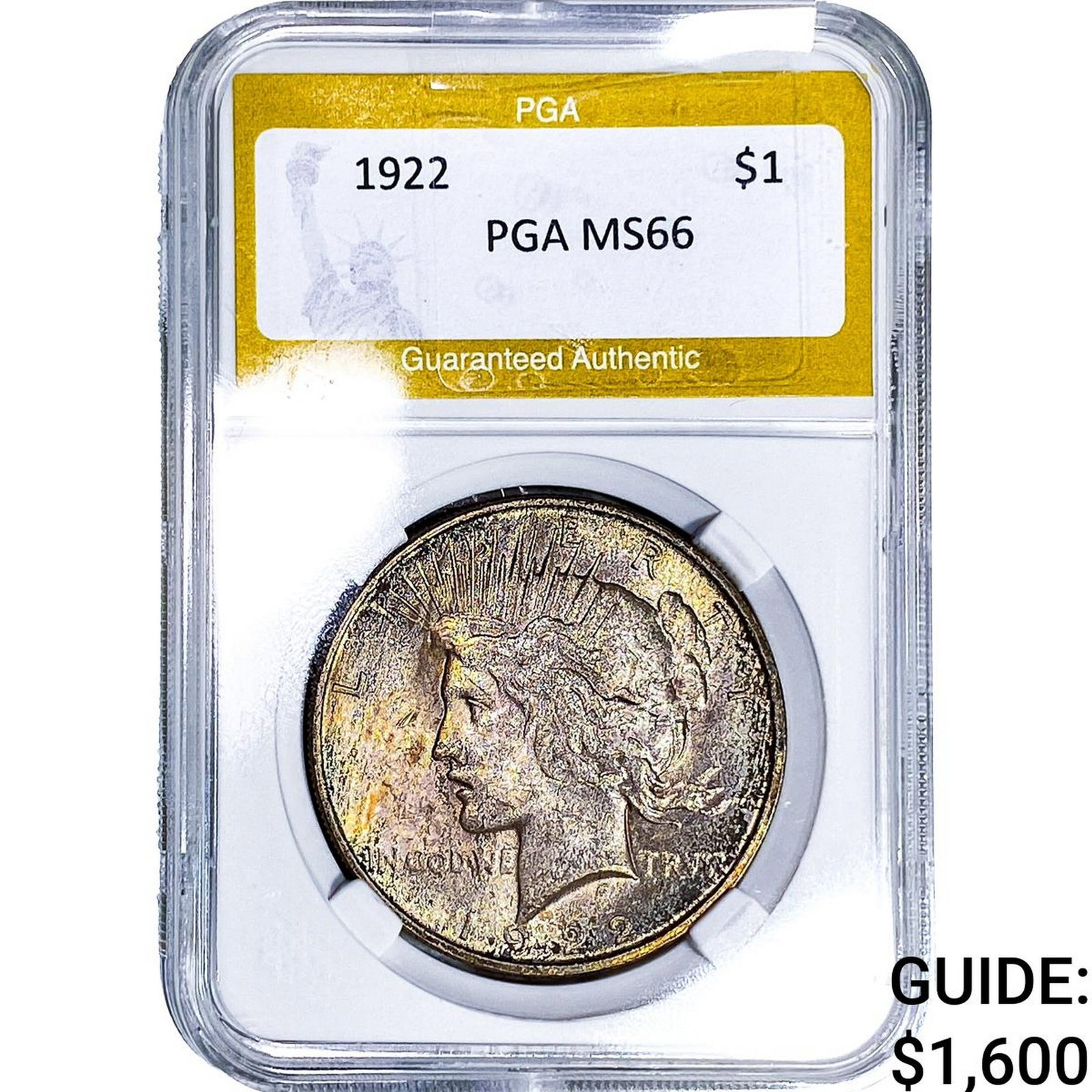 1922 Silver Peace Dollar PGA MS66 (1 of 2)