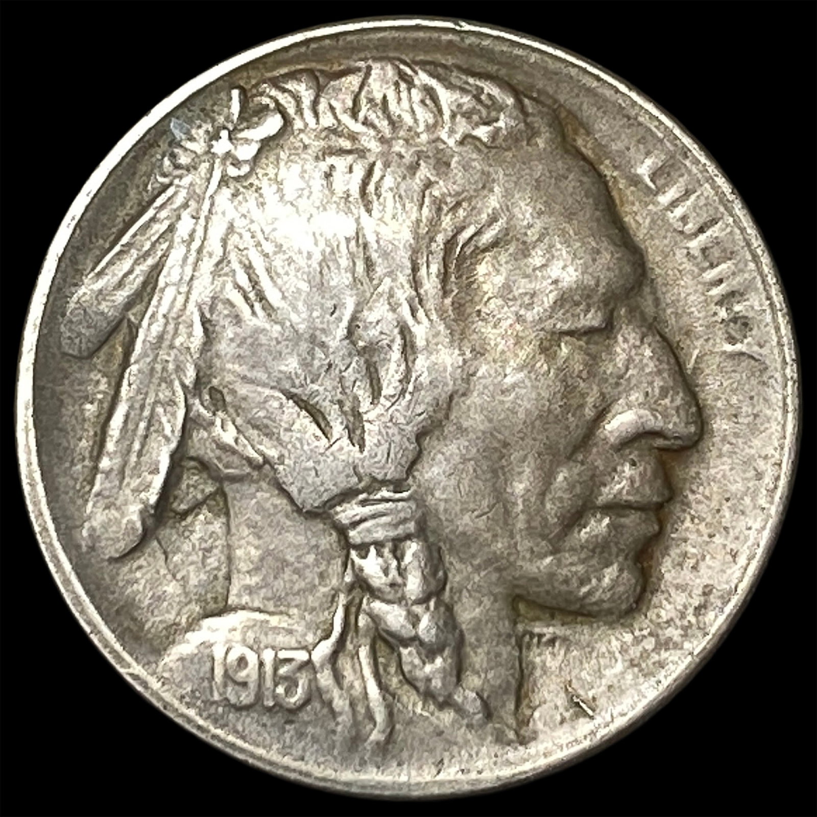 1913-S Type 2 Buffalo Nickel NEARLY UNCIRCULATED: 1913-S Type 2 Buffalo Nickel NEARLY UNCIRCULATED