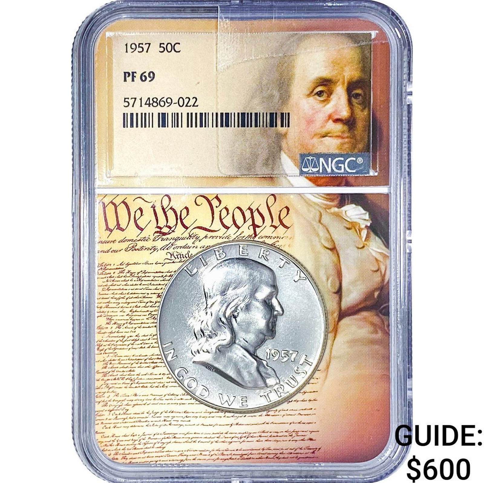 1957 Franklin Half Dollar NGC PF69 (1 of 2)