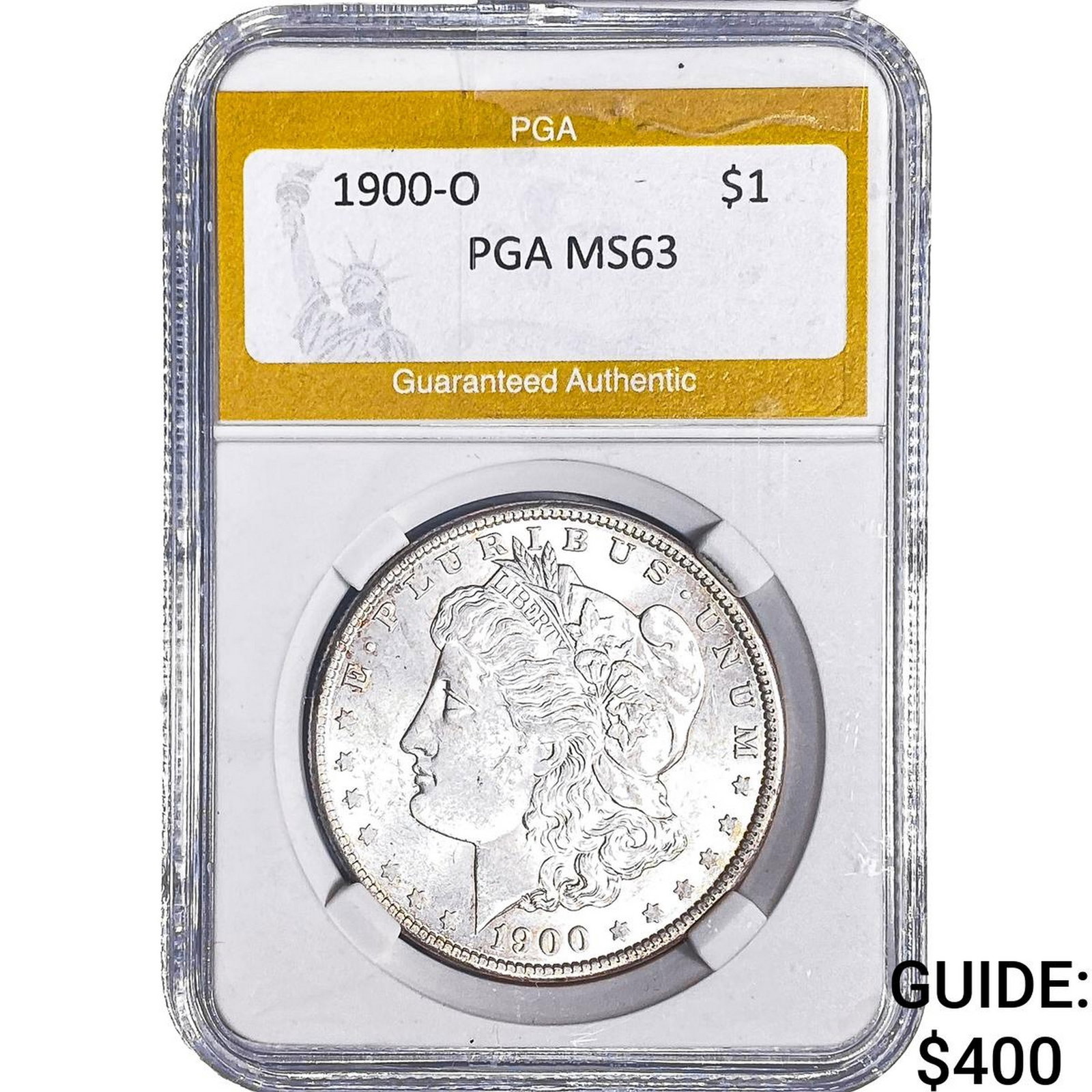 1900-O Morgan Silver Dollar PGA MS63: 1900-O Morgan Silver Dollar PGA MS63
