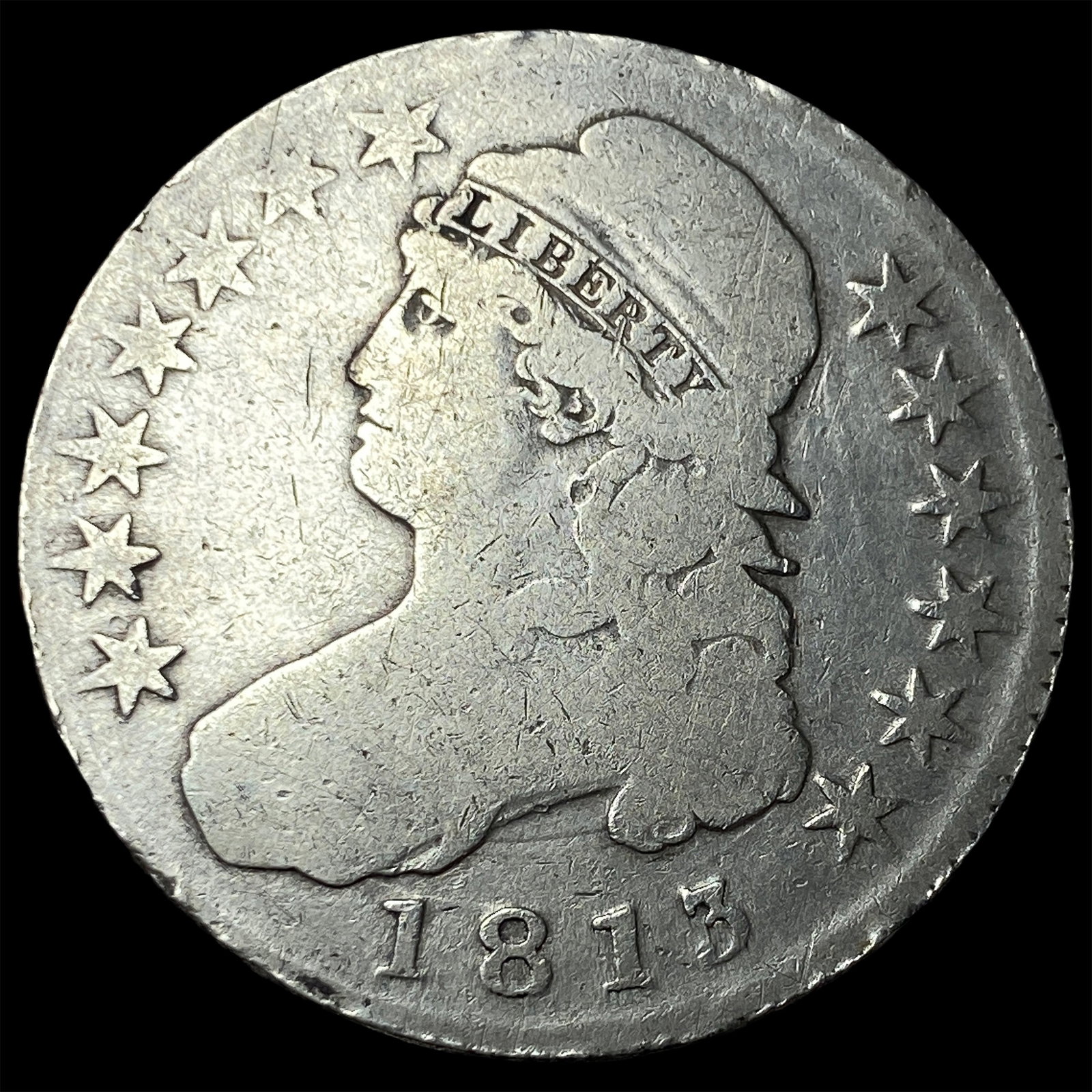 1813 Capped Bust Half Dollar NICELY CIRCULATED (1 of 2)