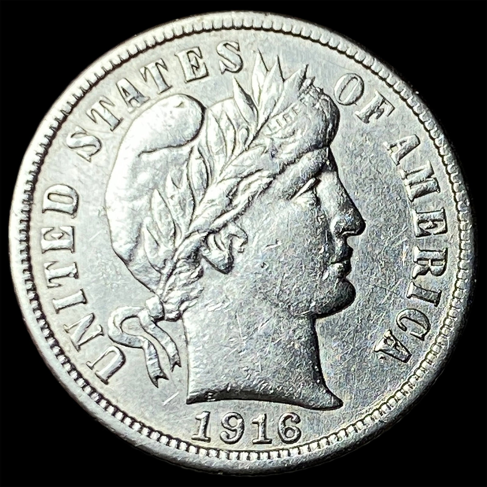 1916 Silver Barber Dime CLOSELY UNCIRCULATED (1 of 2)