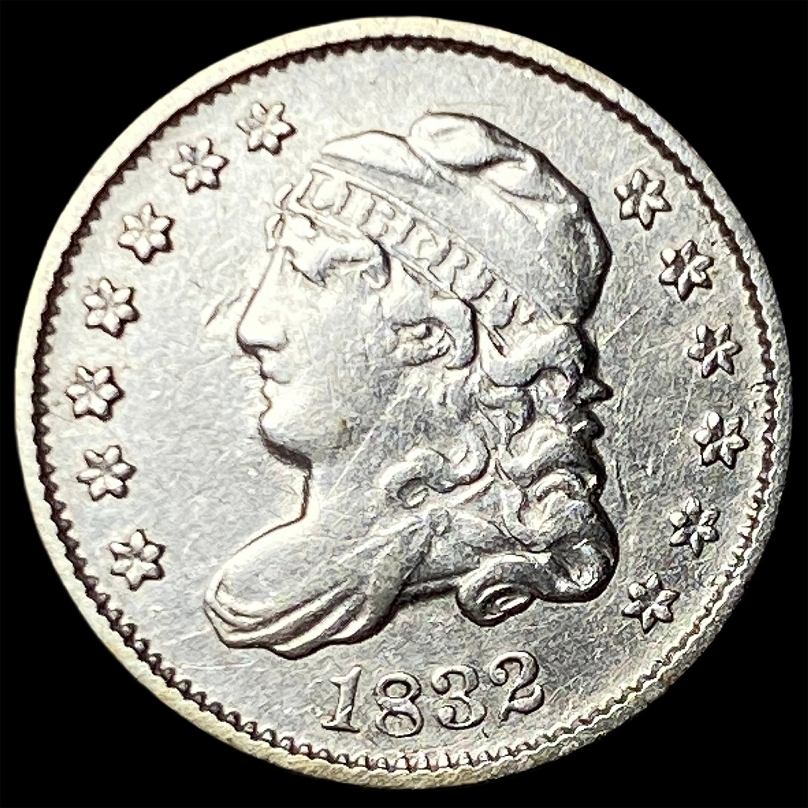 1832 Capped Bust Half Dime NEARLY UNCIRCULATED (1 of 2)