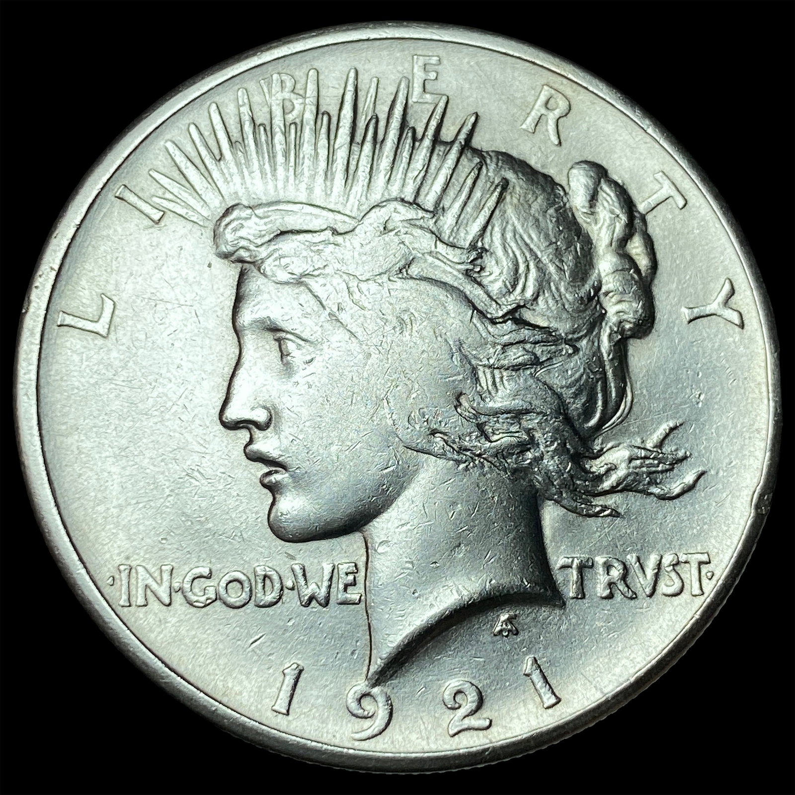 1921 Silver Peace Dollar CLOSELY UNCIRCULATED: 1921 Silver Peace Dollar CLOSELY UNCIRCULATED