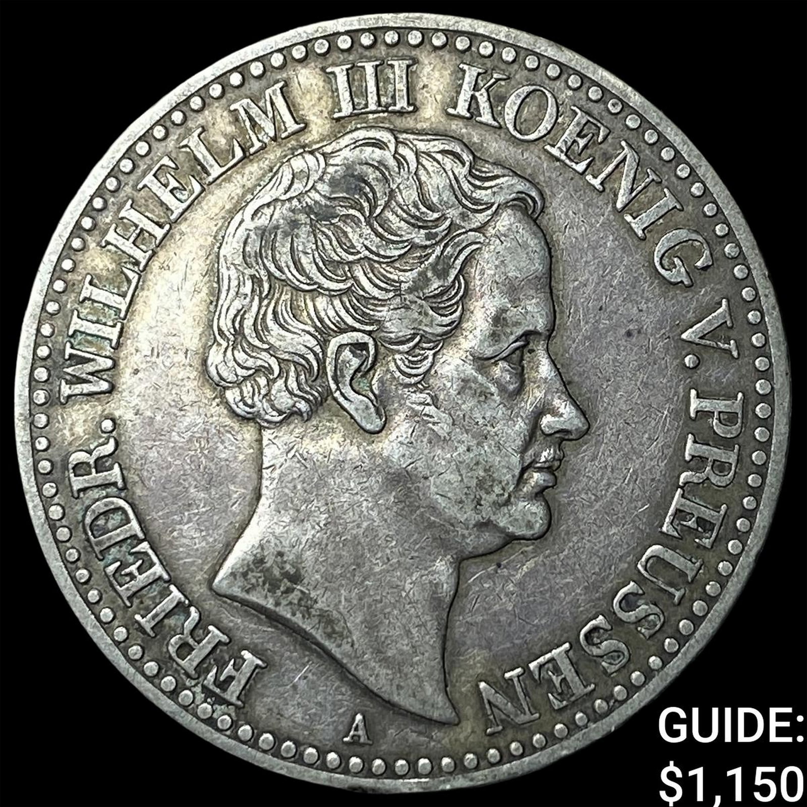 1831 Germany Prussia SIlver 1 Thaler: 1831 Germany Prussia SIlver 1 Thaler