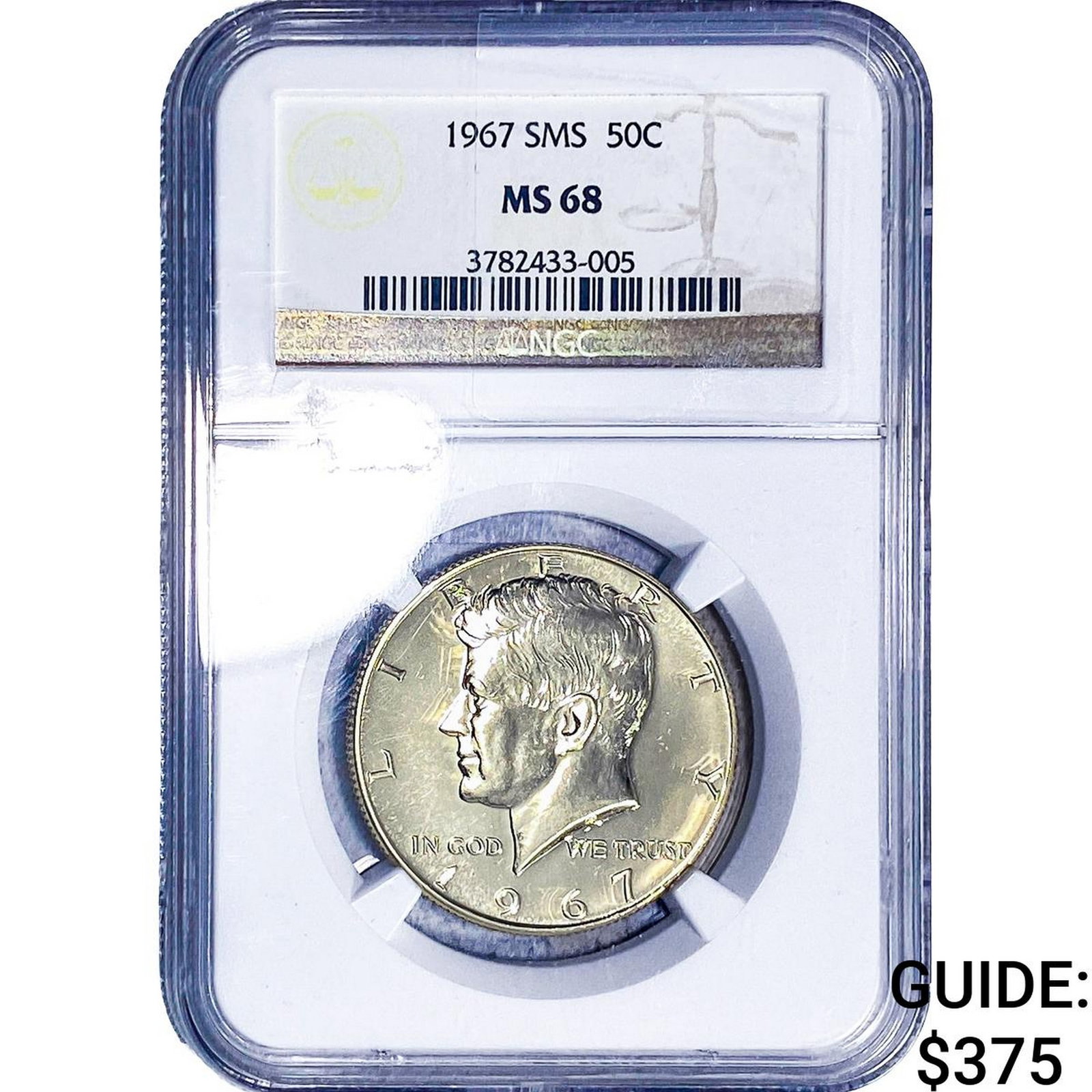 1967 Kennedy Half Dollar NGC MS68: 1967 Kennedy Half Dollar NGC MS68