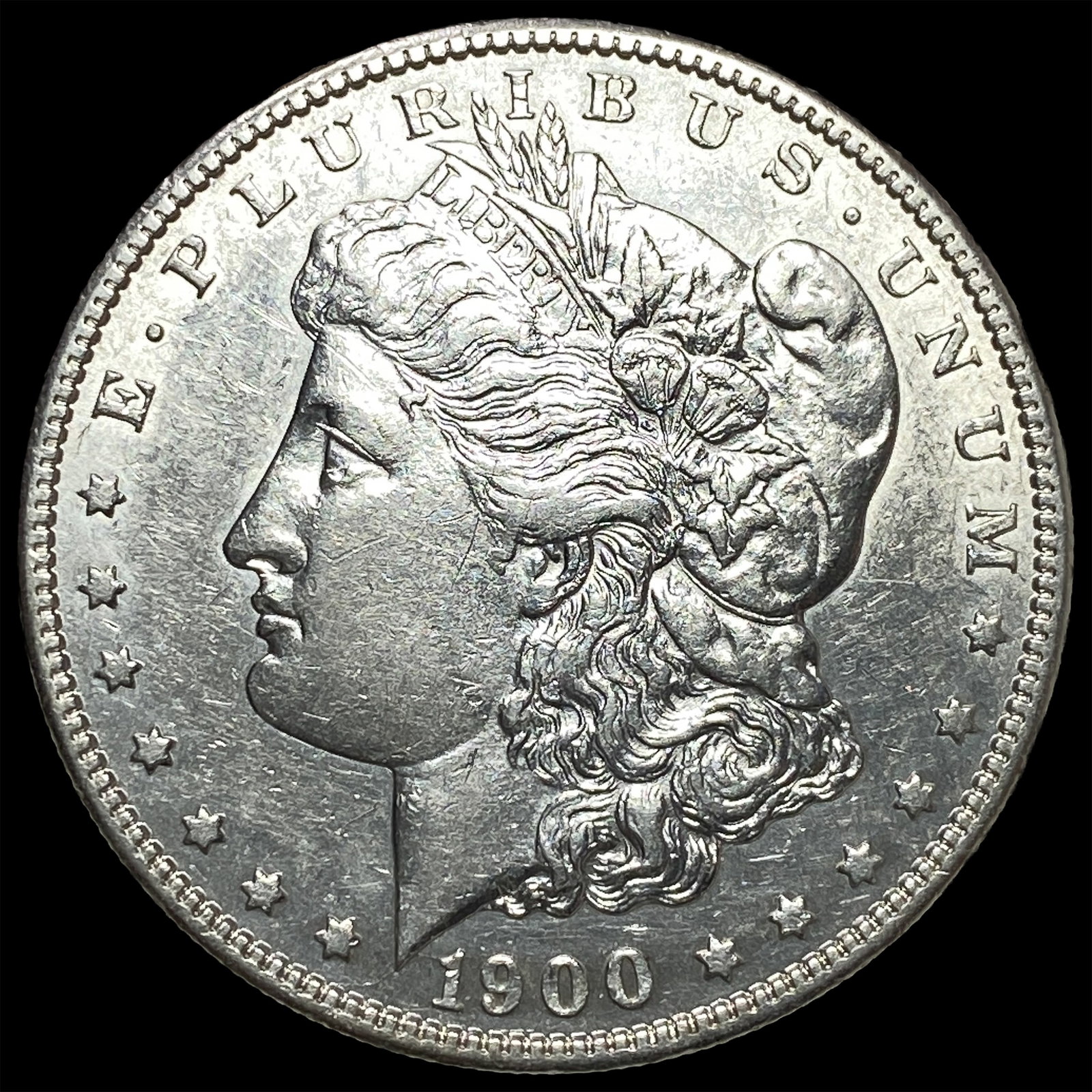 1900-S Silver Morgan Dollar CHOICE AU: 1900-S Silver Morgan Dollar CHOICE AU