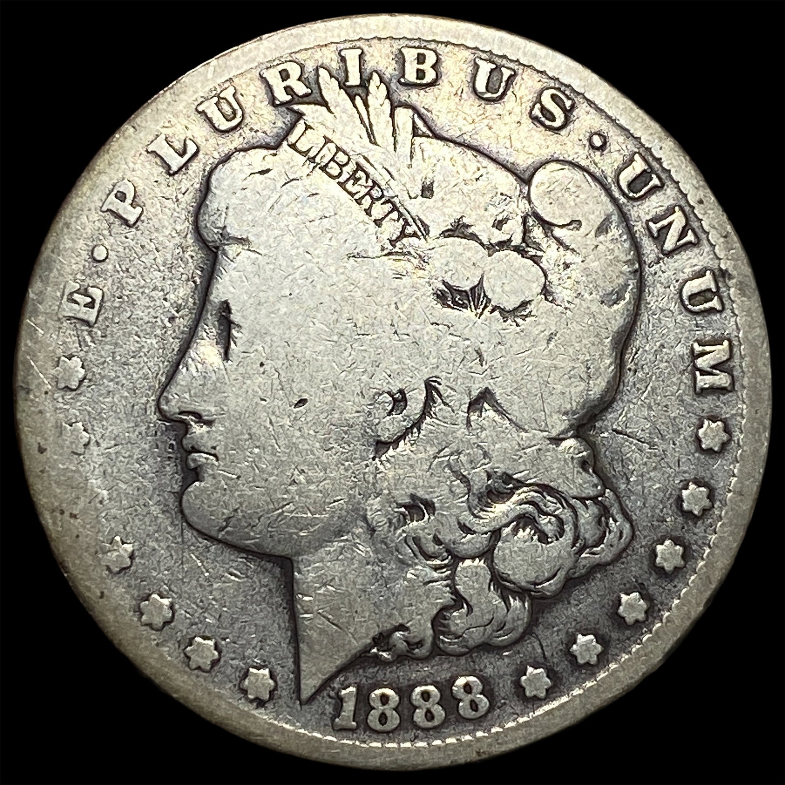 1888-S Silver Morgan Dollar NICELY CIRCULATED: 1888-S Silver Morgan Dollar NICELY CIRCULATED