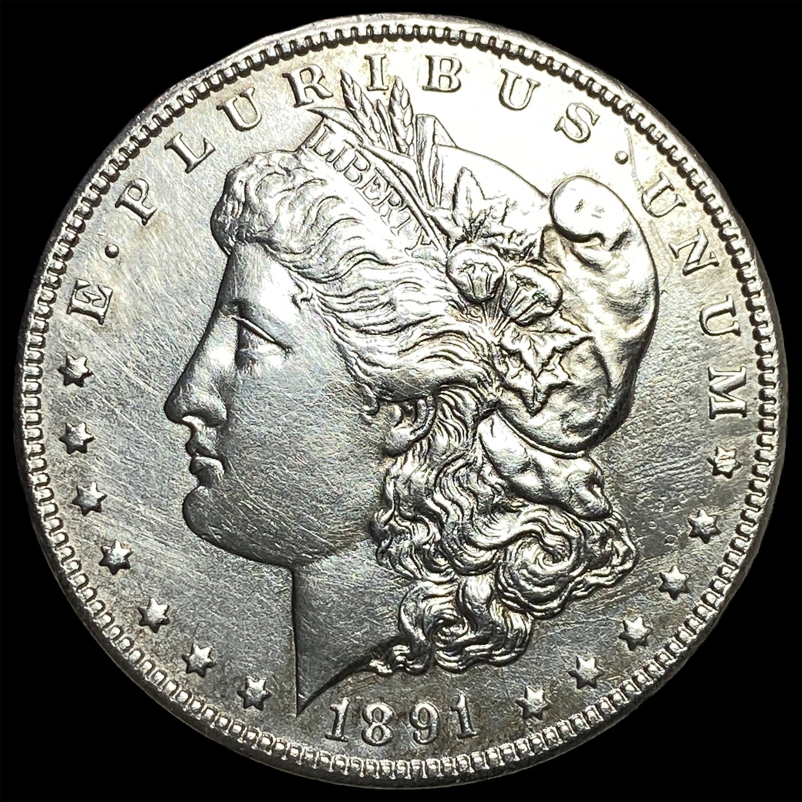 1891-CC Silver Morgan Dollar CHOICE AU: 1891-CC Silver Morgan Dollar CHOICE AU