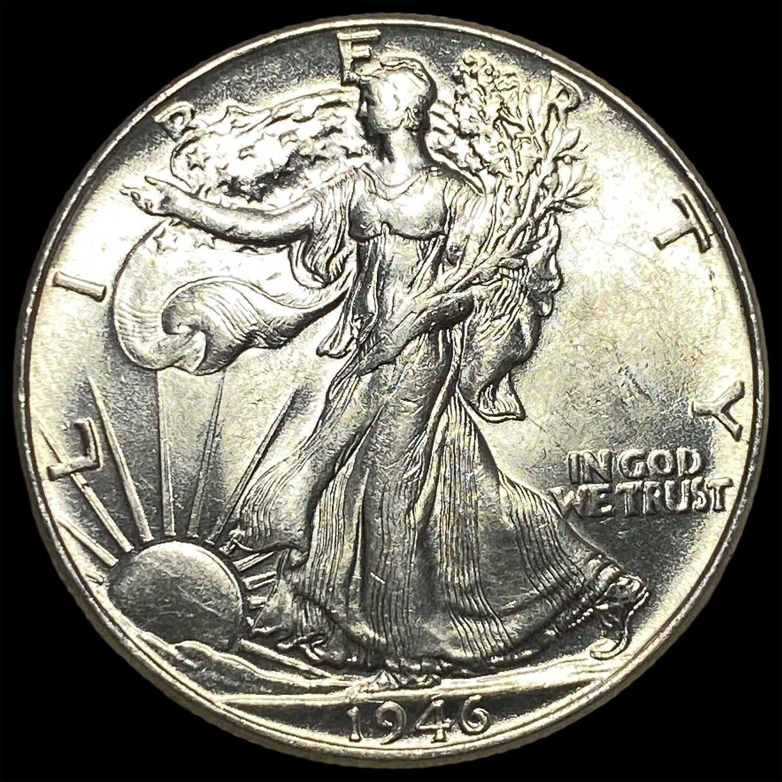 1946 Silver Walking Liberty Half Dollar UNCIRCULATED: 1946 Silver Walking Liberty Half Dollar UNCIRCULATED