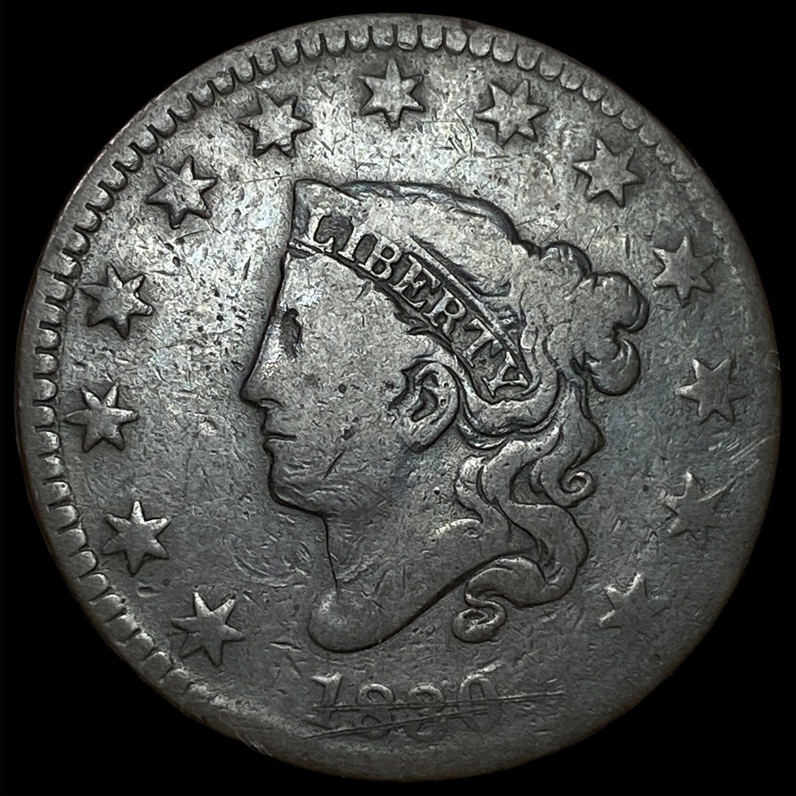 1830 Coronet Head Large Cent NICELY CIRCULATED: 1830 Coronet Head Large Cent NICELY CIRCULATED