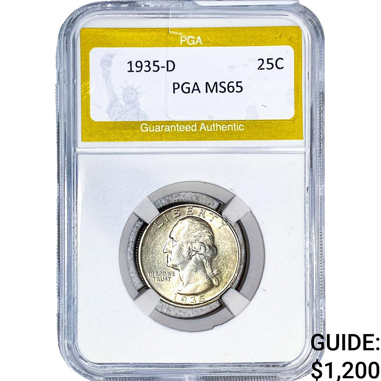 1935-D Washington Silver Quarter PGA MS65 (1 of 2)